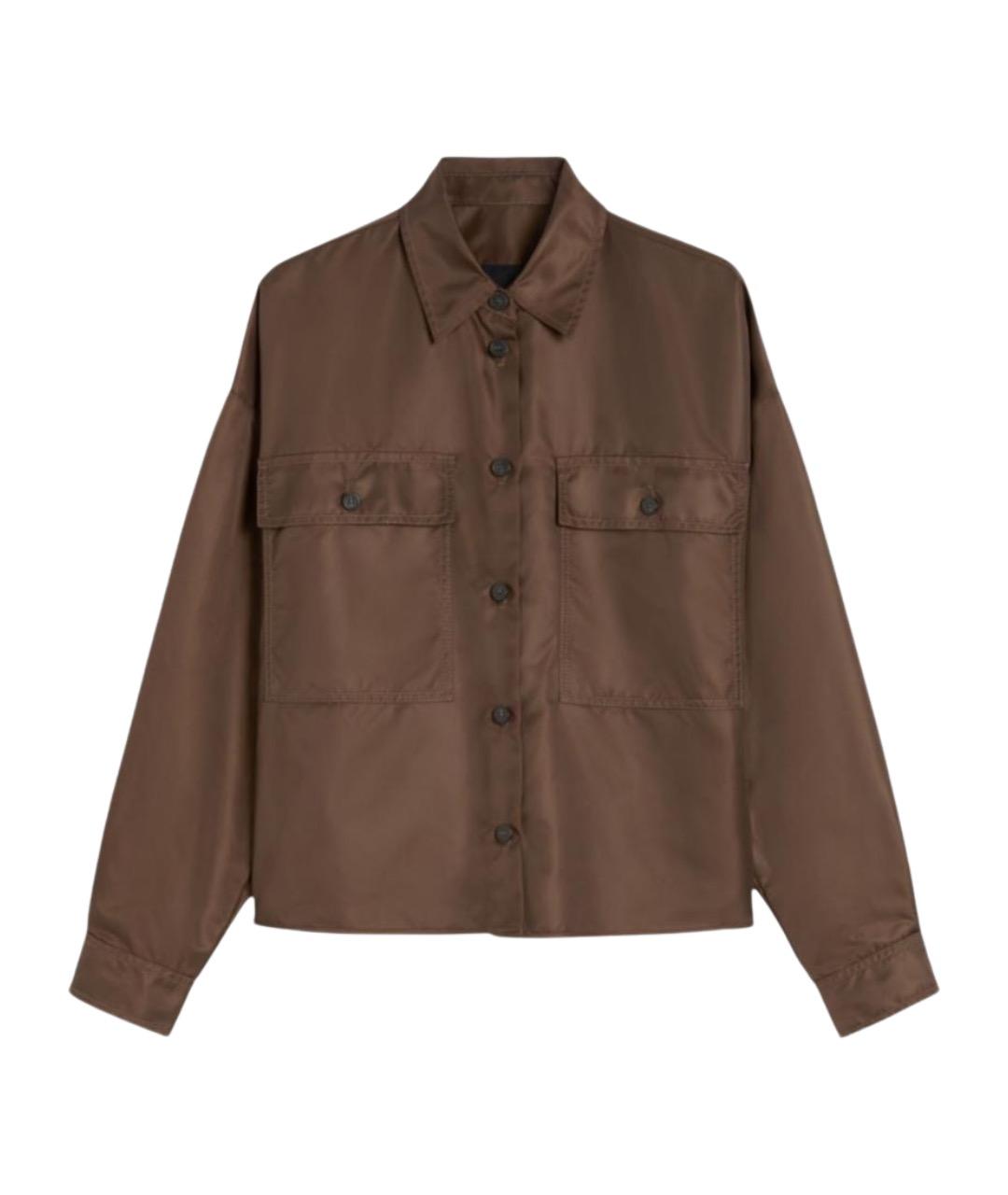 WEEKEND MAX MARA Коричневая полиамидовая куртка, фото 1