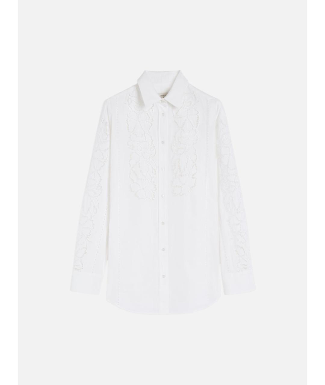 WEEKEND MAX MARA Белая хлопковая рубашка, фото 6