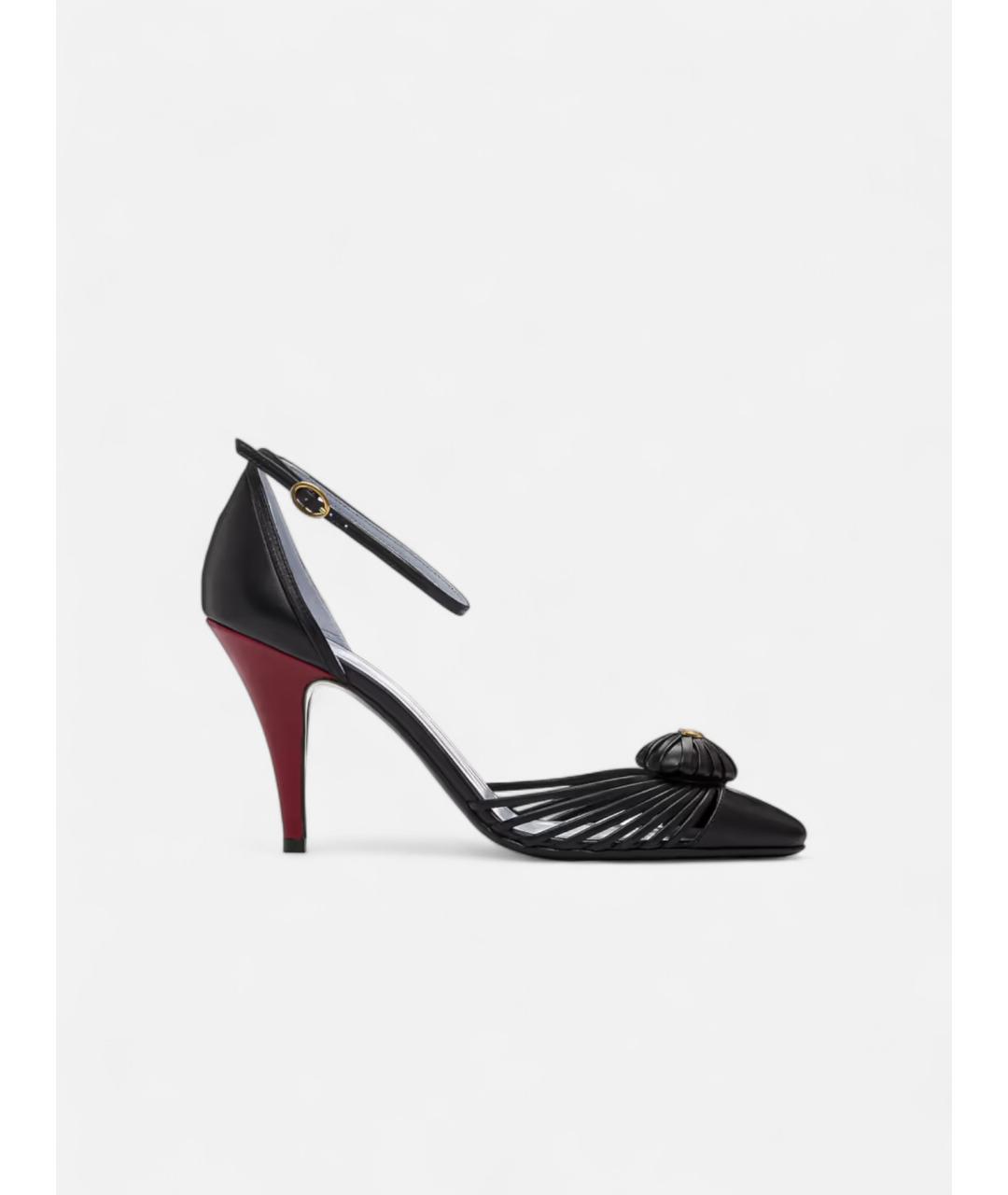 VALENTINO Черные кожаные туфли, фото 5