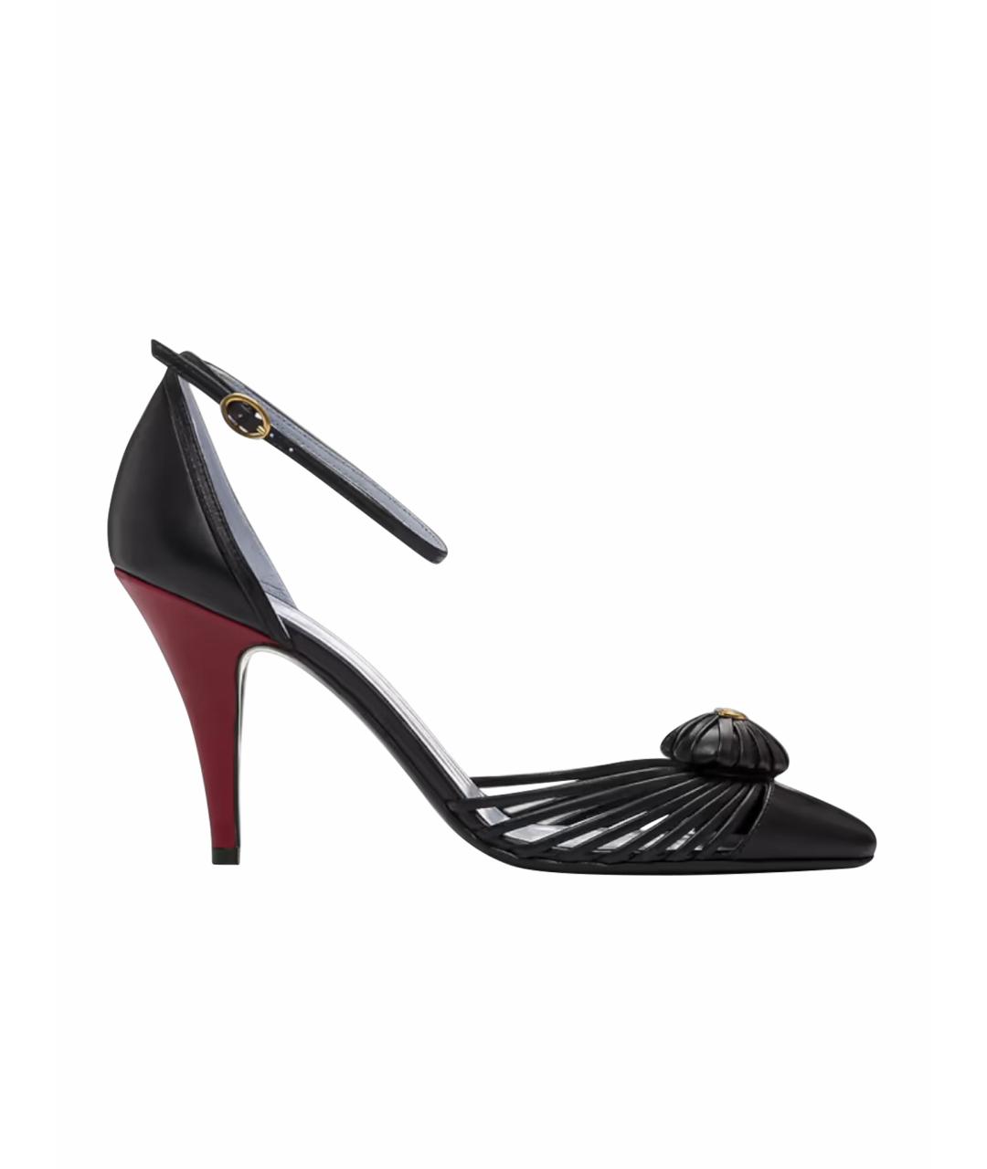 VALENTINO Черные кожаные туфли, фото 1