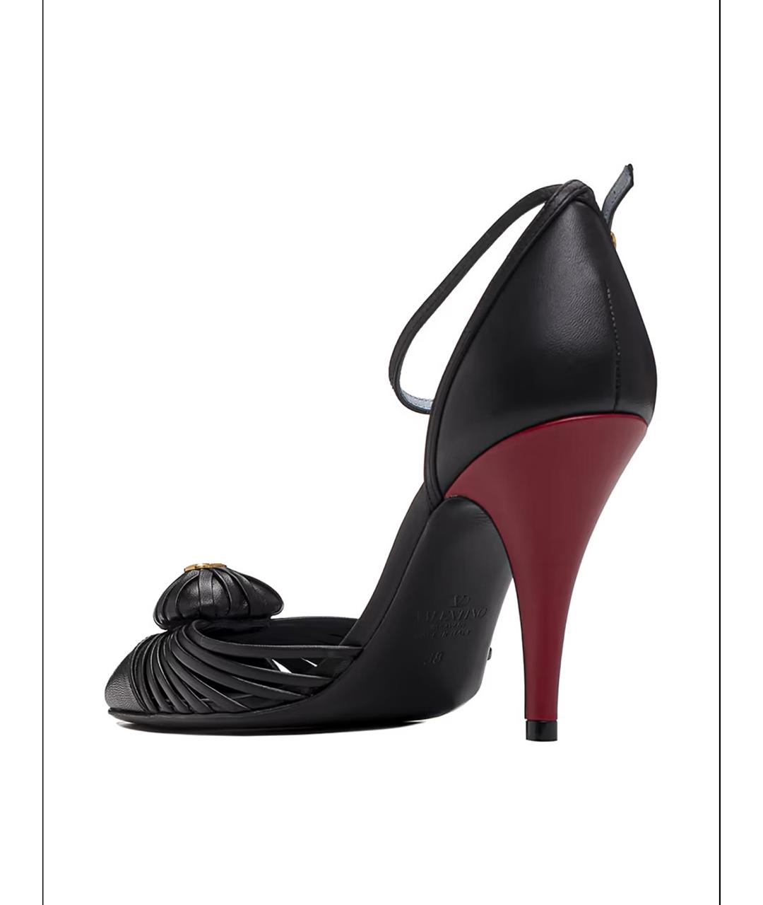 VALENTINO Черные кожаные туфли, фото 4