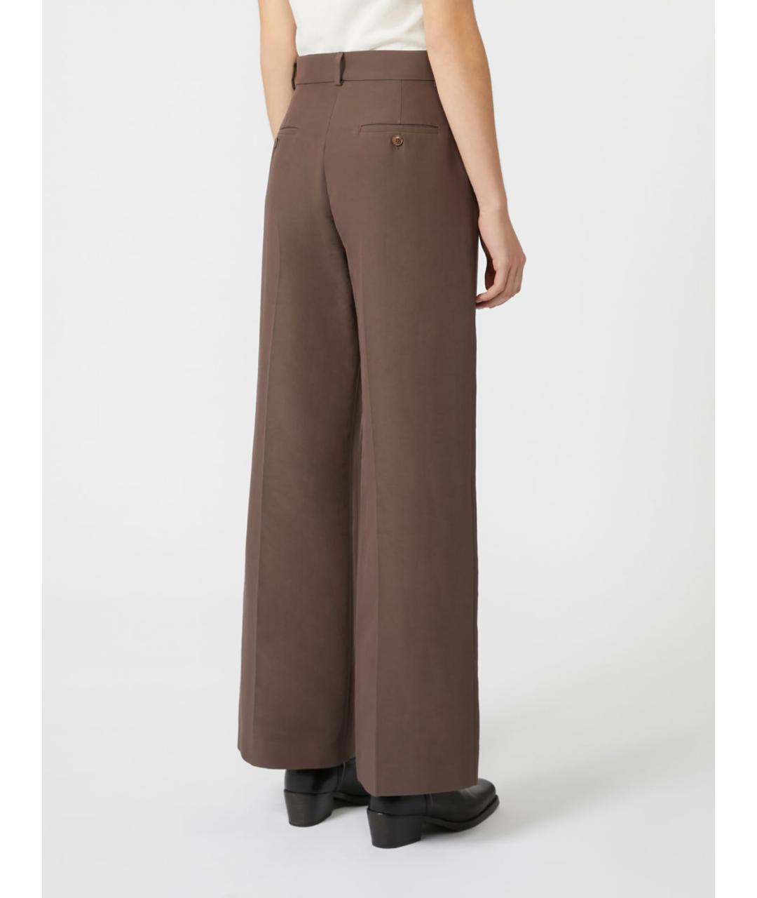 WEEKEND MAX MARA Коричневые брюки широкие, фото 3