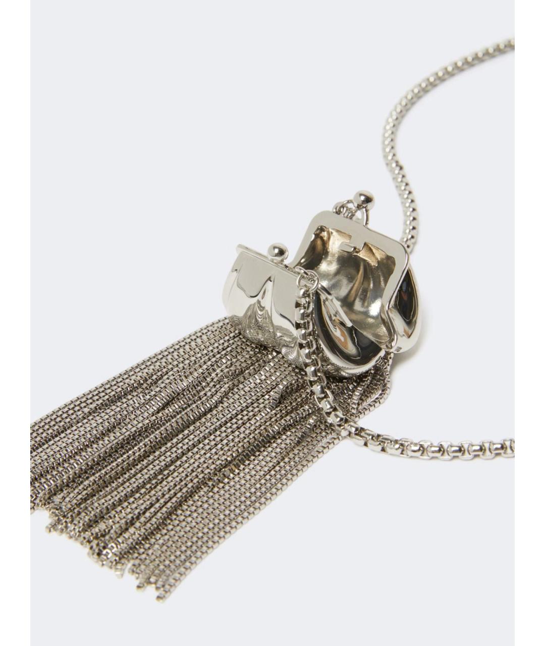 WEEKEND MAX MARA Серебрянный металлический кулон, фото 4