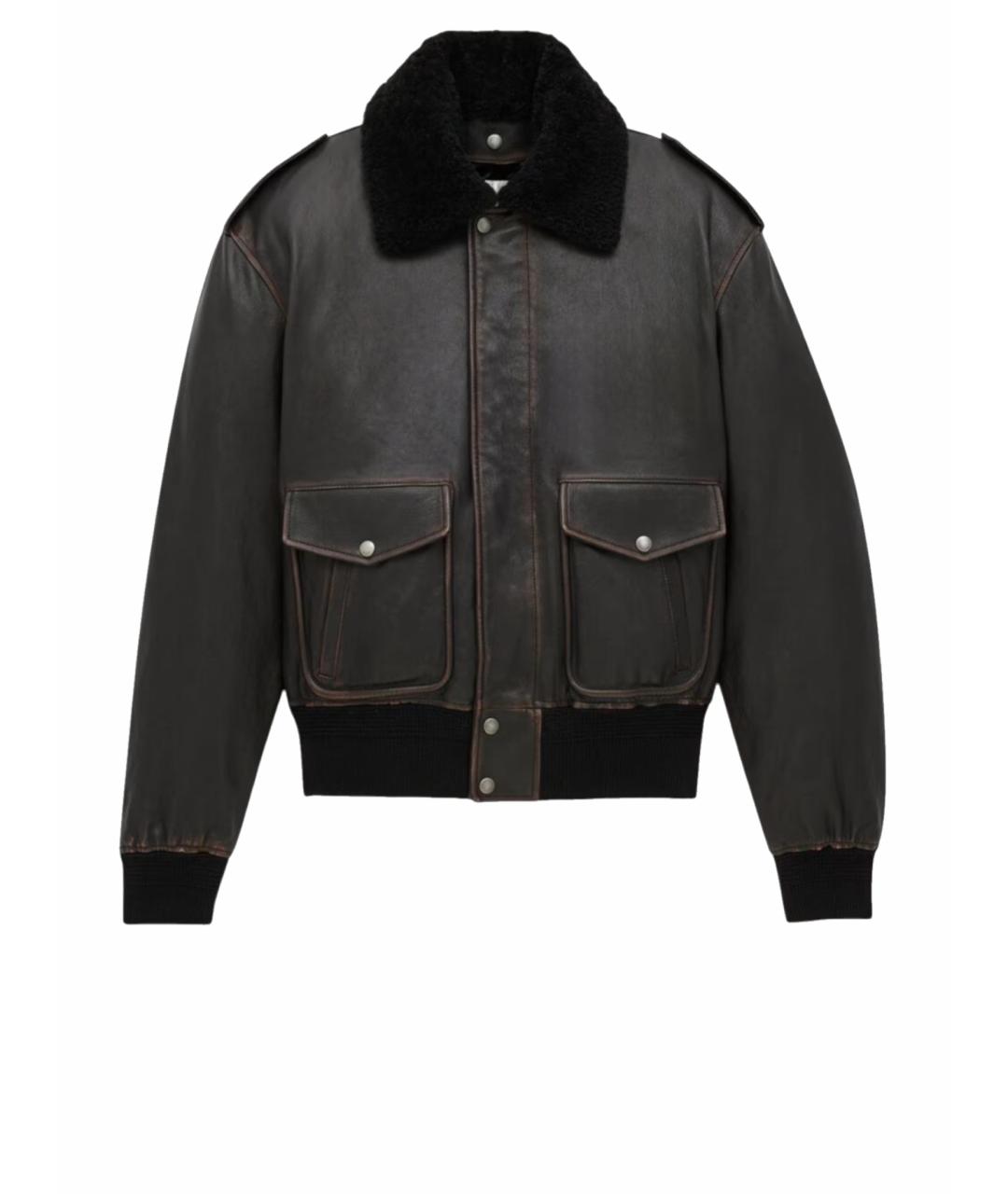 SAINT LAURENT Мульти кожаная куртка, фото 1