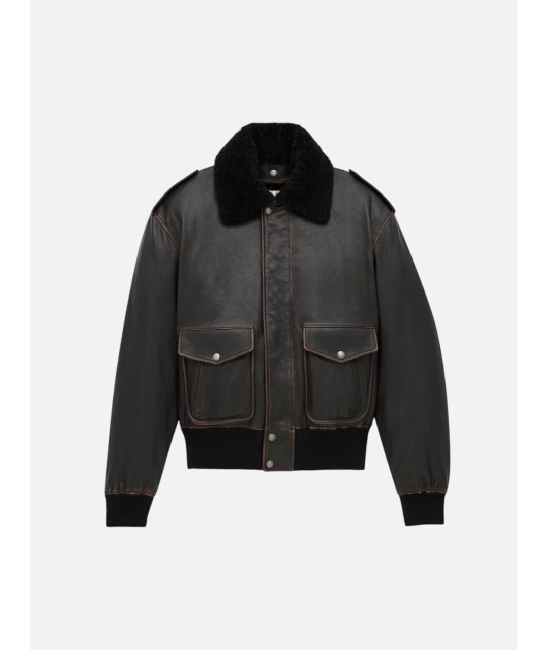 SAINT LAURENT Мульти кожаная куртка, фото 4