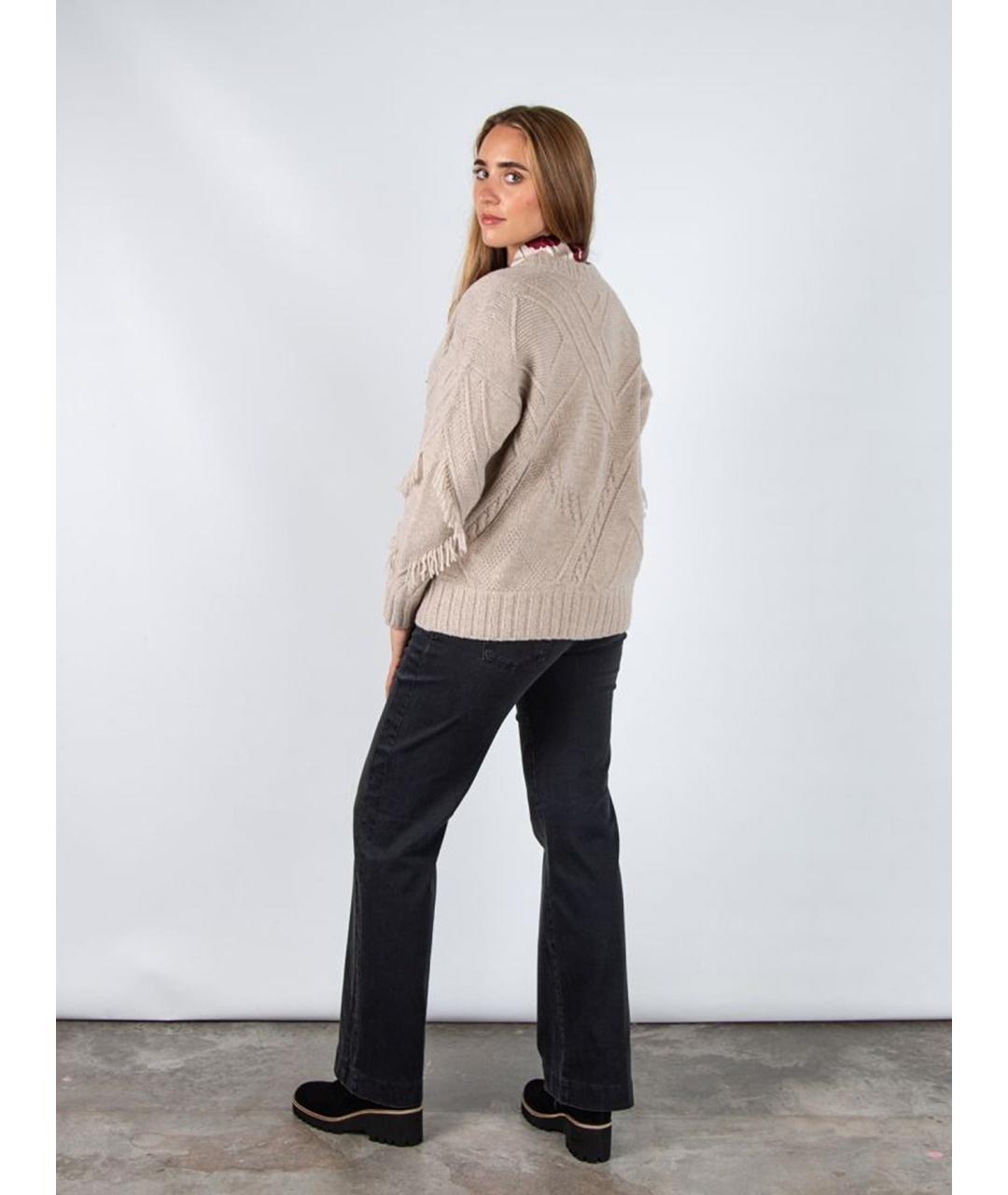 WEEKEND MAX MARA Бежевый шерстяной кардиган, фото 4