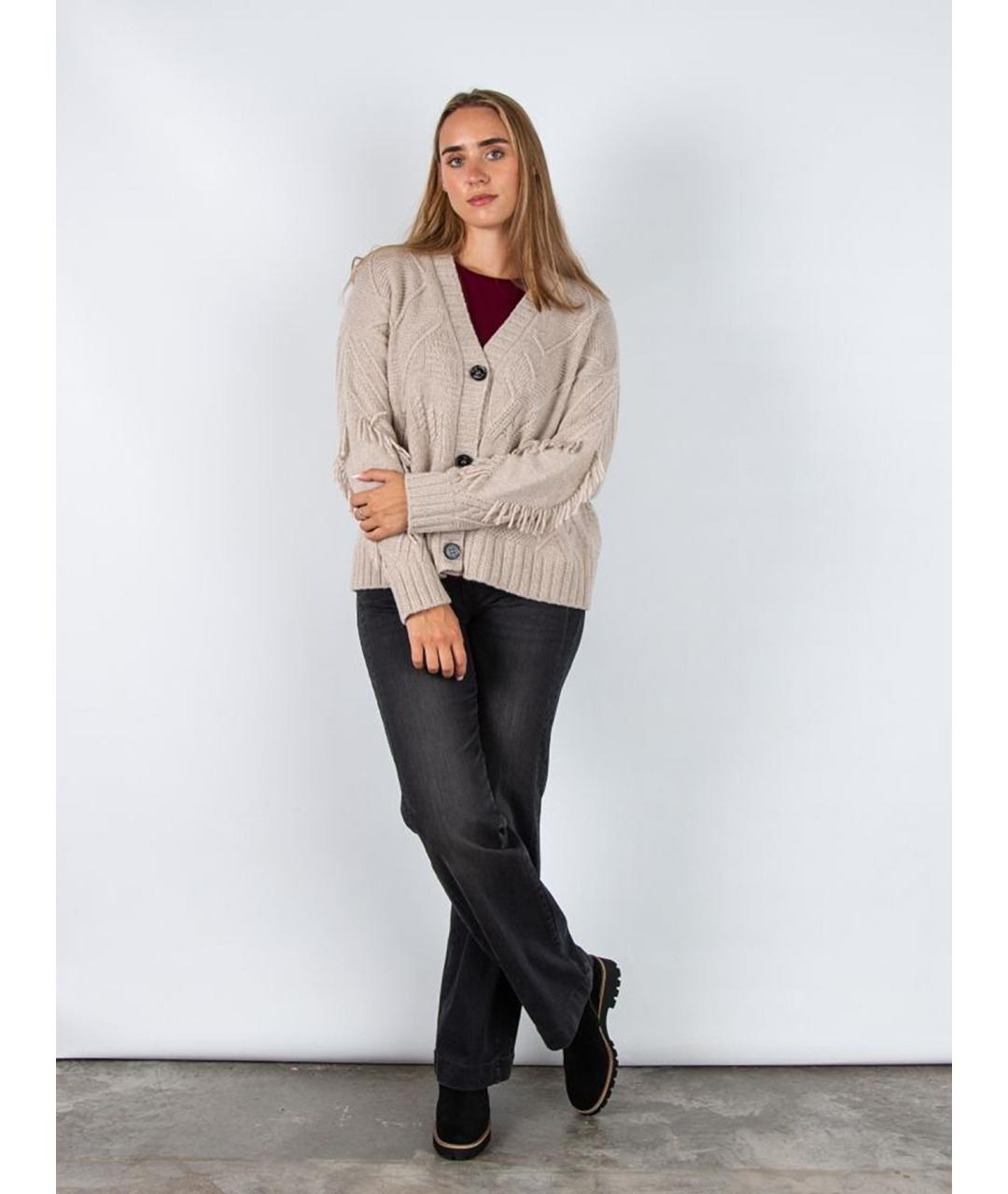 WEEKEND MAX MARA Бежевый шерстяной кардиган, фото 5