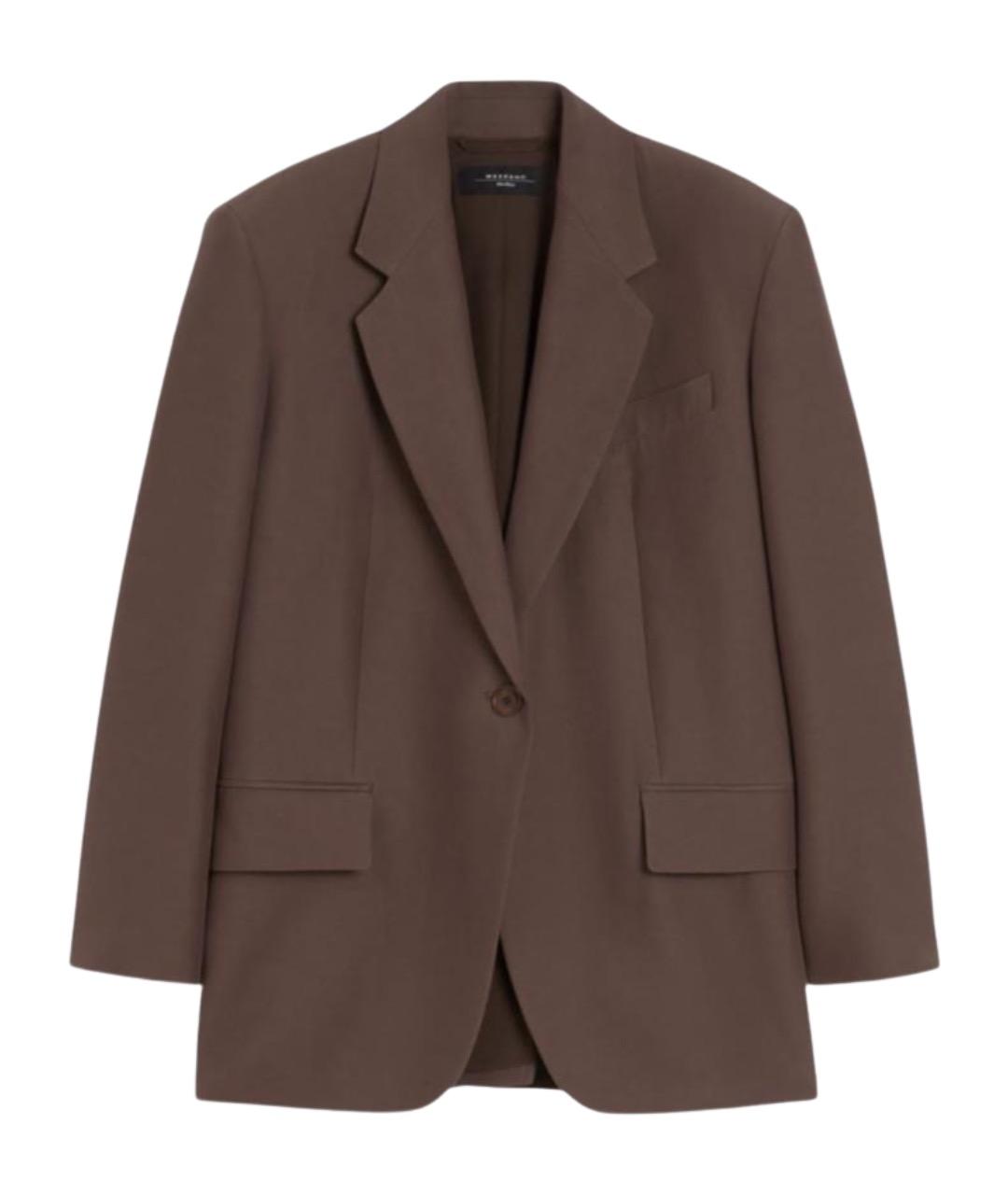 WEEKEND MAX MARA Коричневый жакет/пиджак, фото 1