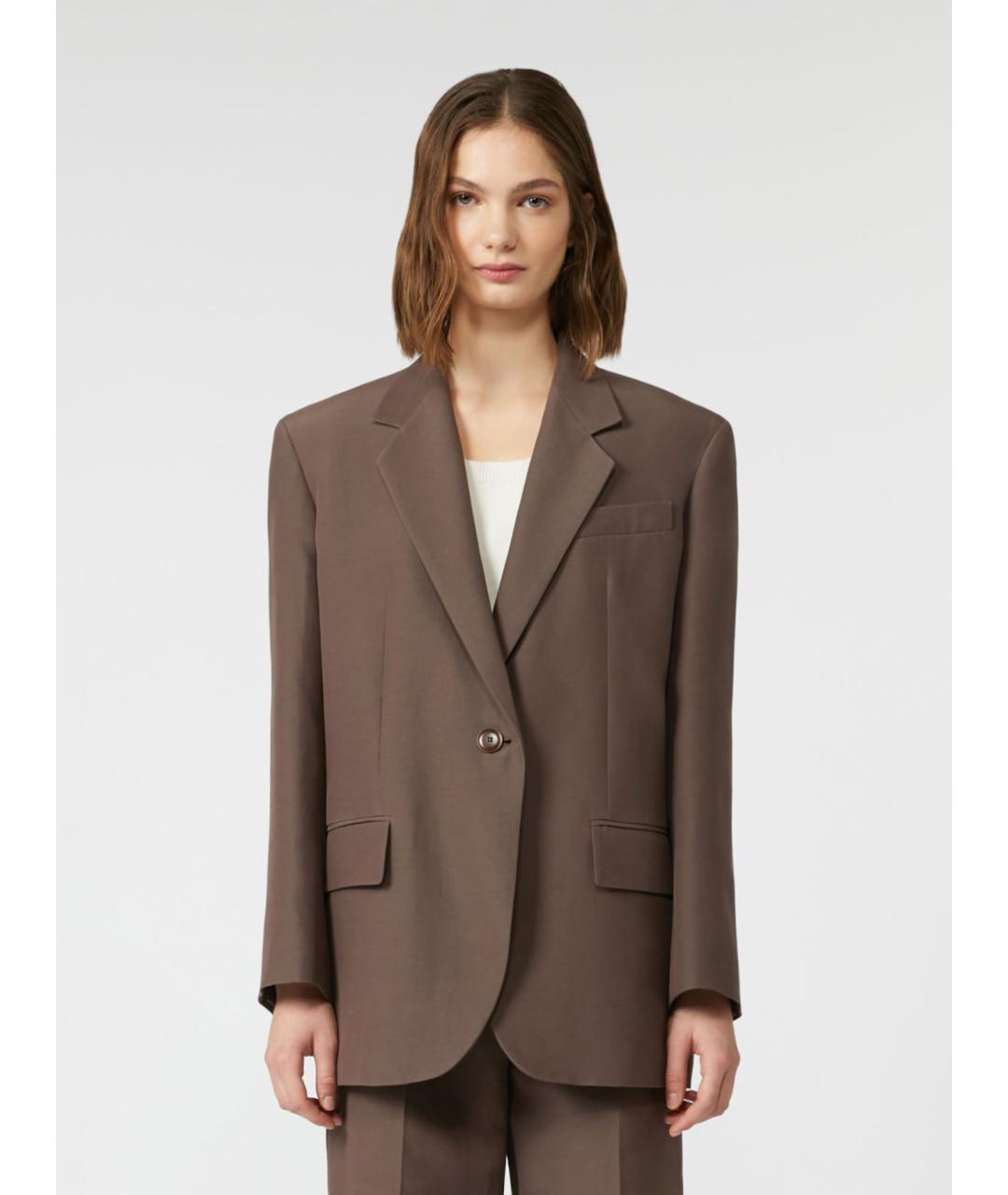 WEEKEND MAX MARA Коричневый жакет/пиджак, фото 5