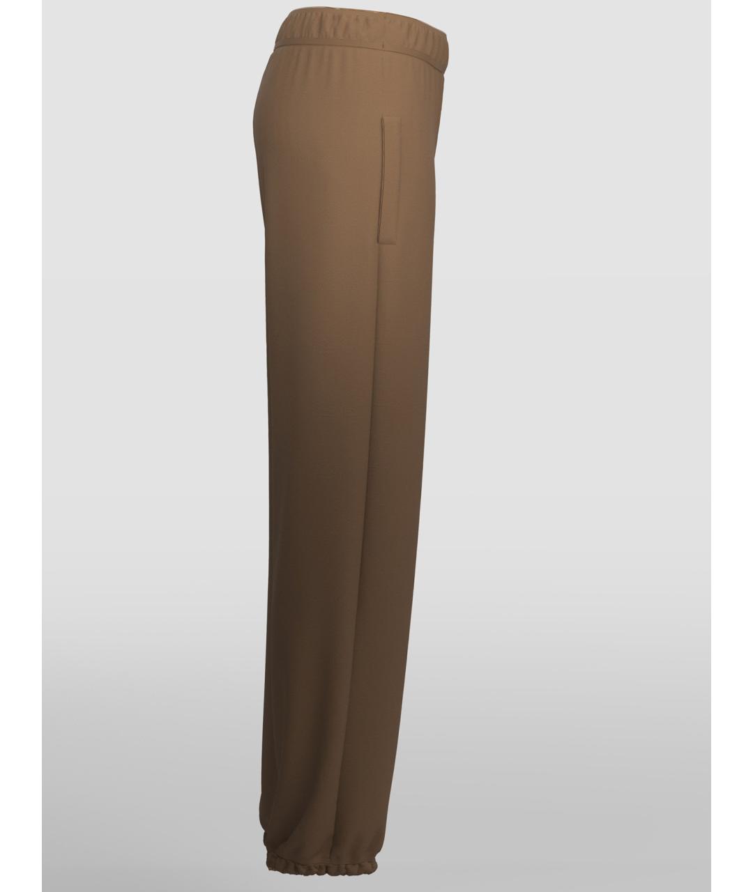 PINKO Коричневые хлопковые спортивные брюки и шорты, фото 2