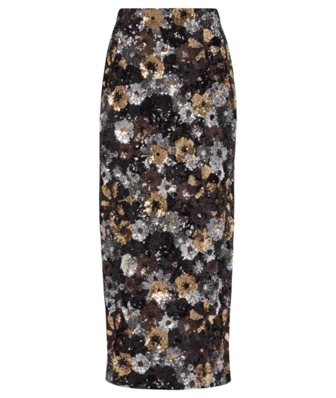 MAX MARA STUDIO Черная полиэстеровая юбка миди, фото 1