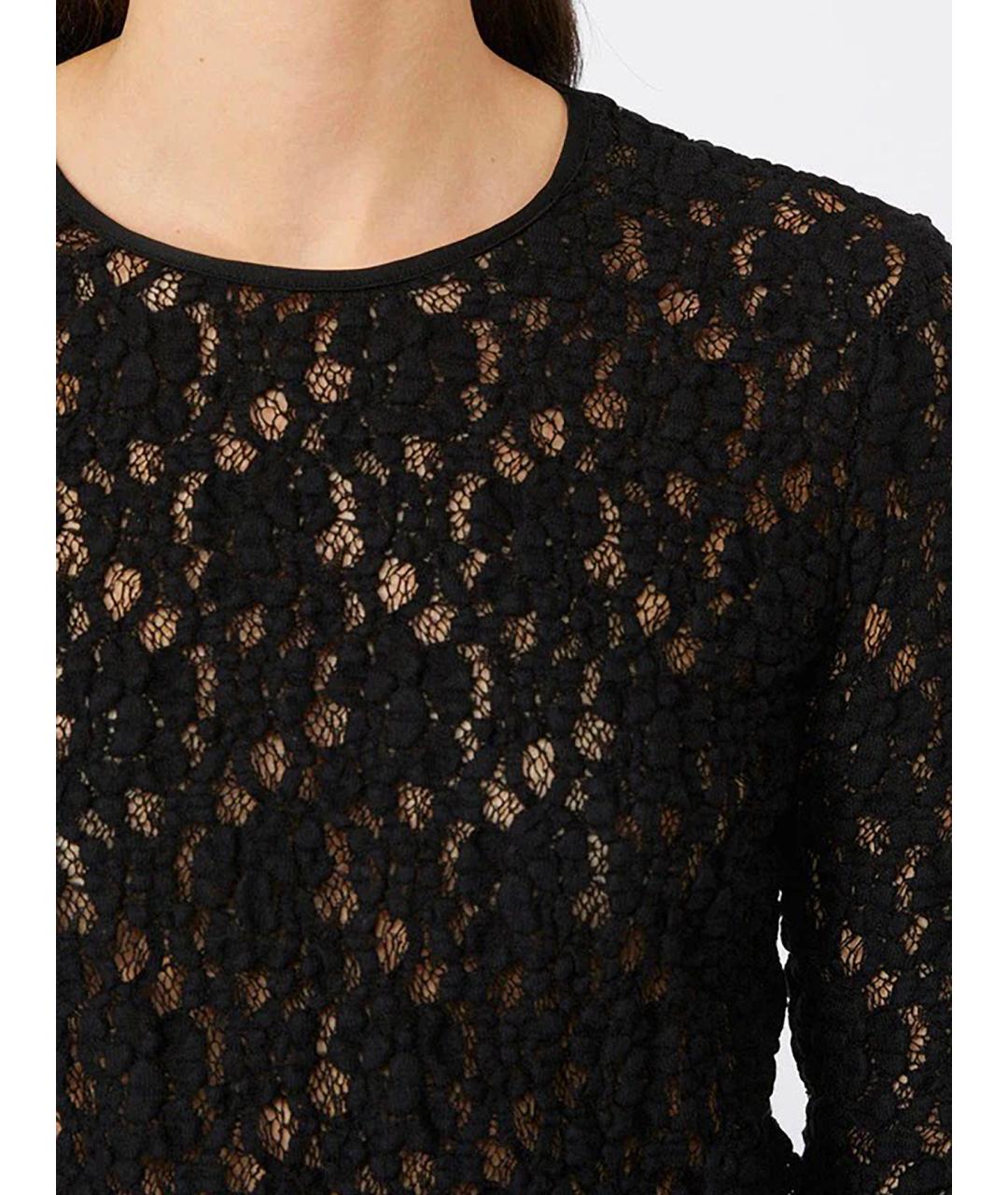 MAX MARA STUDIO Черная хлопковая блузы, фото 3