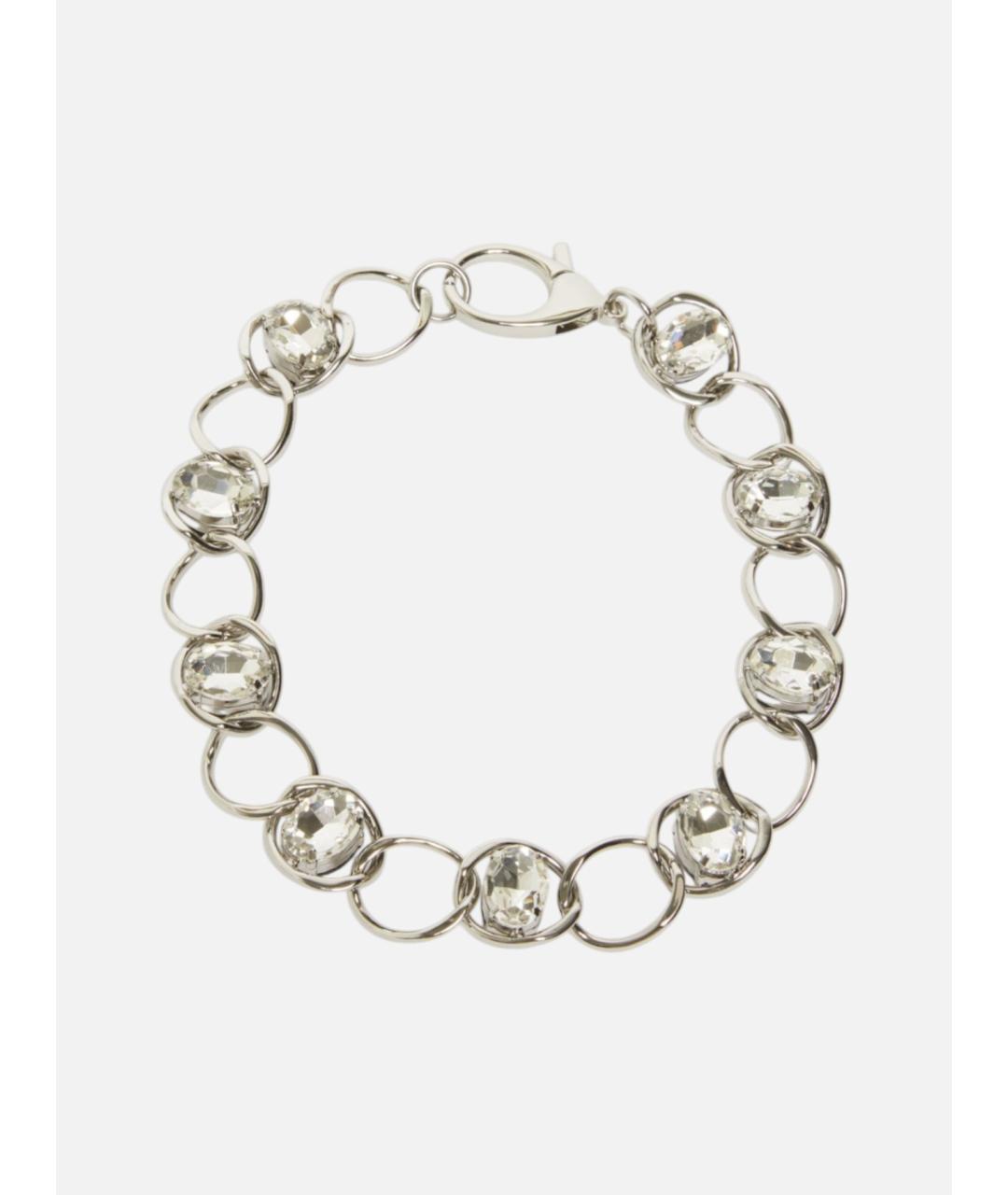 WEEKEND MAX MARA Серебряное металлическое колье, фото 3