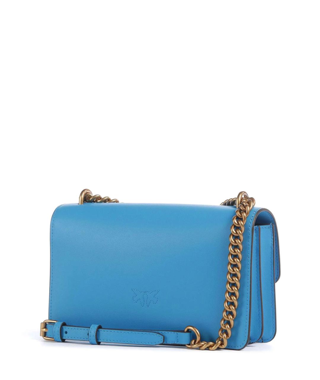 PINKO Голубая кожаная сумка через плечо, фото 2