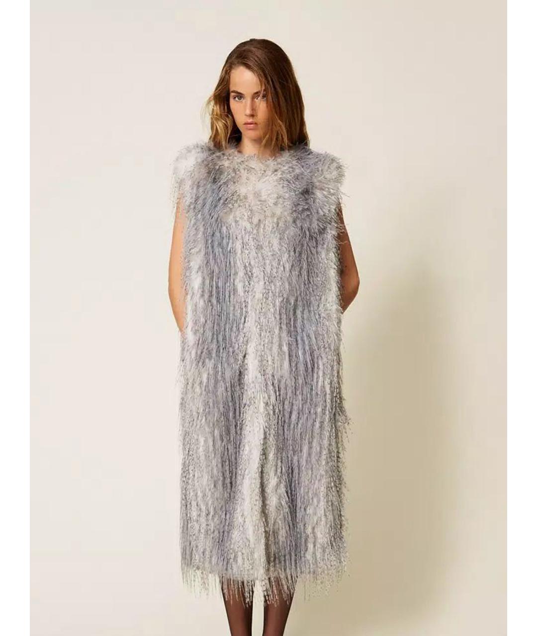 TWIN-SET Мульти полиэстеровый жилет, фото 3