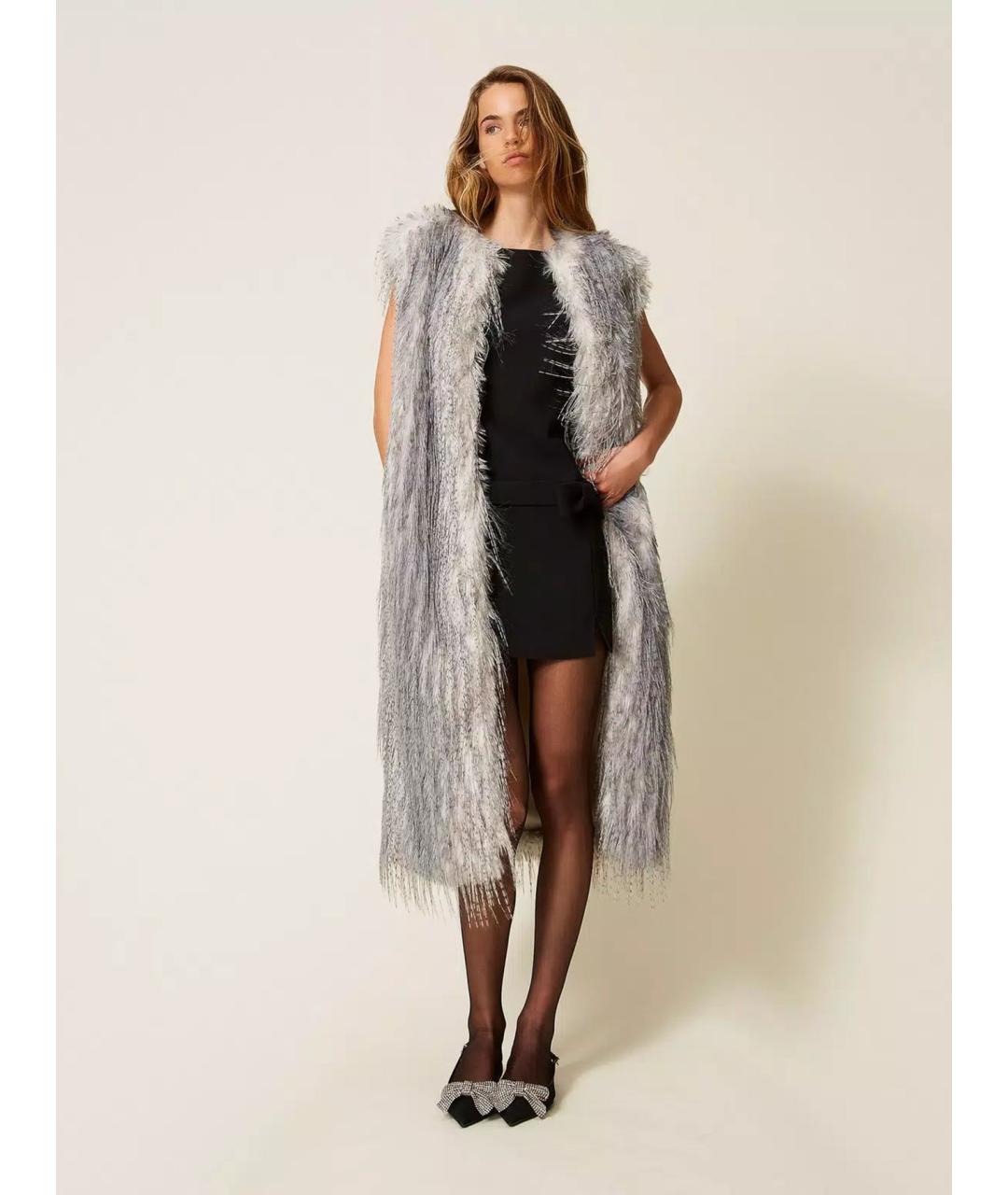 TWIN-SET Мульти полиэстеровый жилет, фото 2