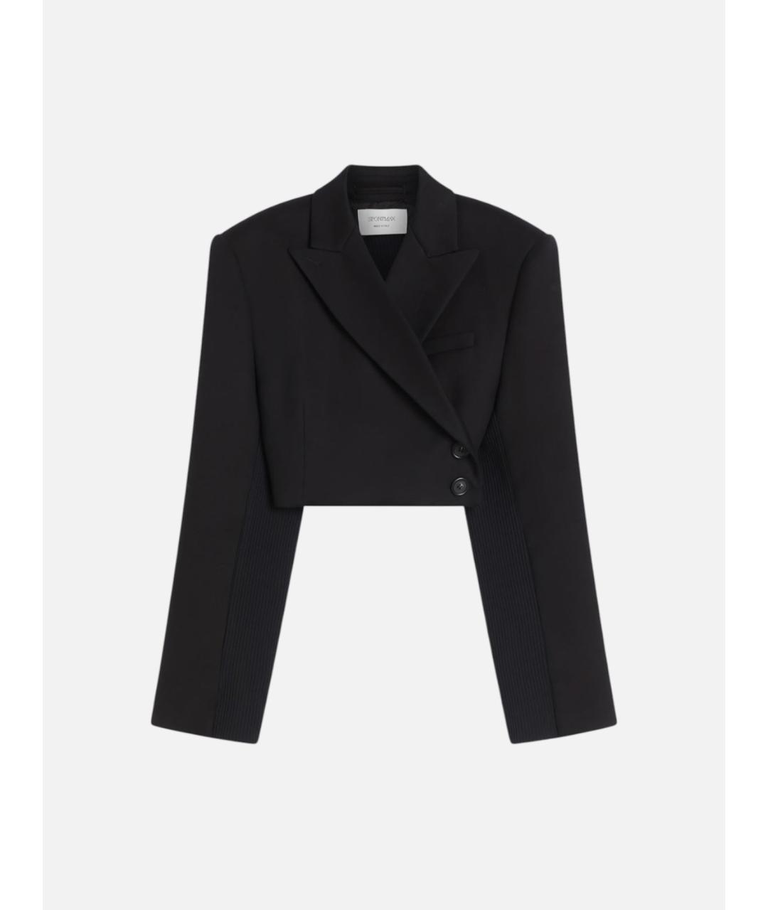 SPORTMAX Черный хлопковый жакет/пиджак, фото 6