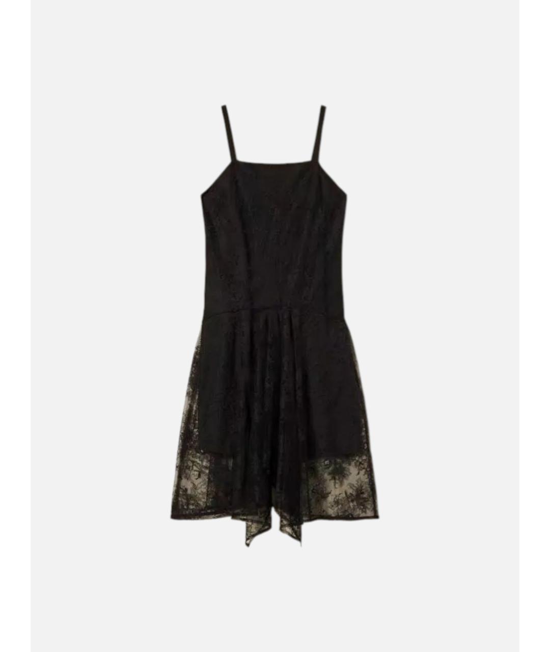 TWIN-SET Черное полиамидовое повседневное платье, фото 8