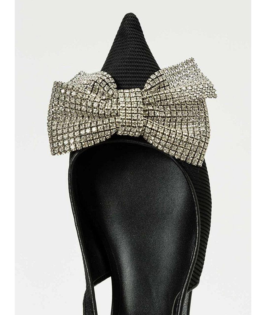 TWIN-SET Черные текстильные туфли, фото 3