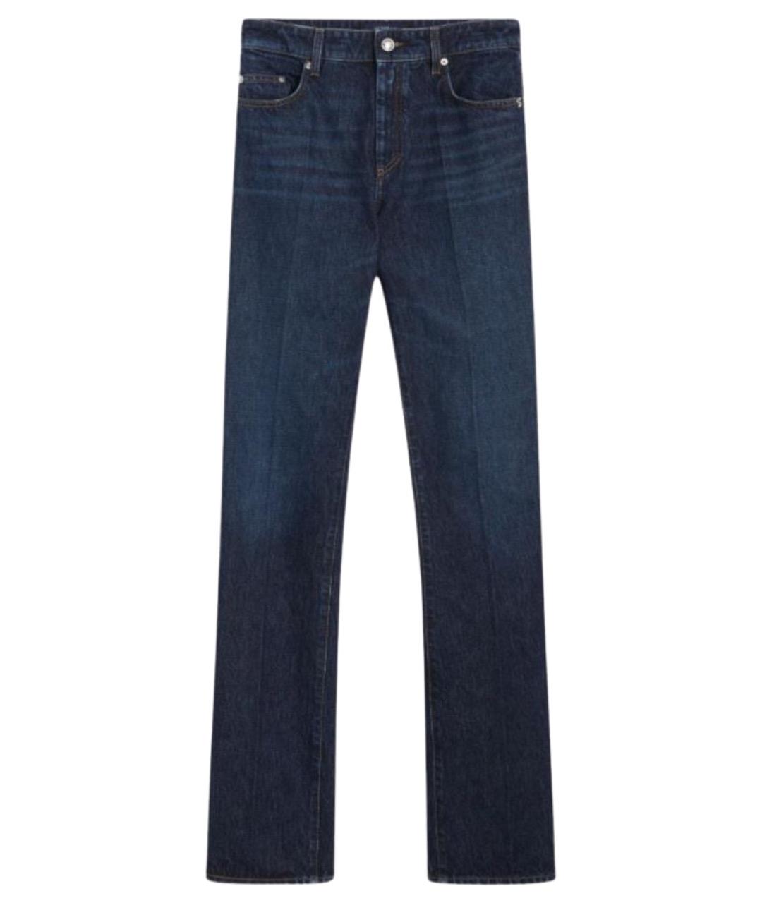 SPORTMAX Синие хлопковые прямые джинсы, фото 1