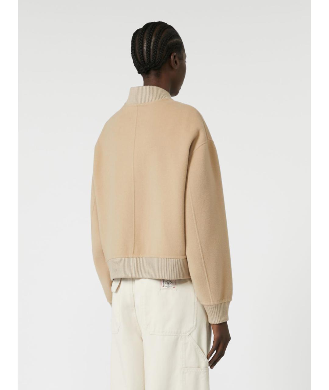 WEEKEND MAX MARA Бежевая шерстяная куртка, фото 3