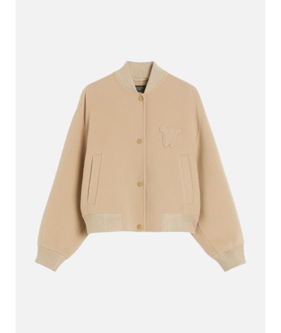 WEEKEND MAX MARA Бежевая шерстяная куртка, фото 6