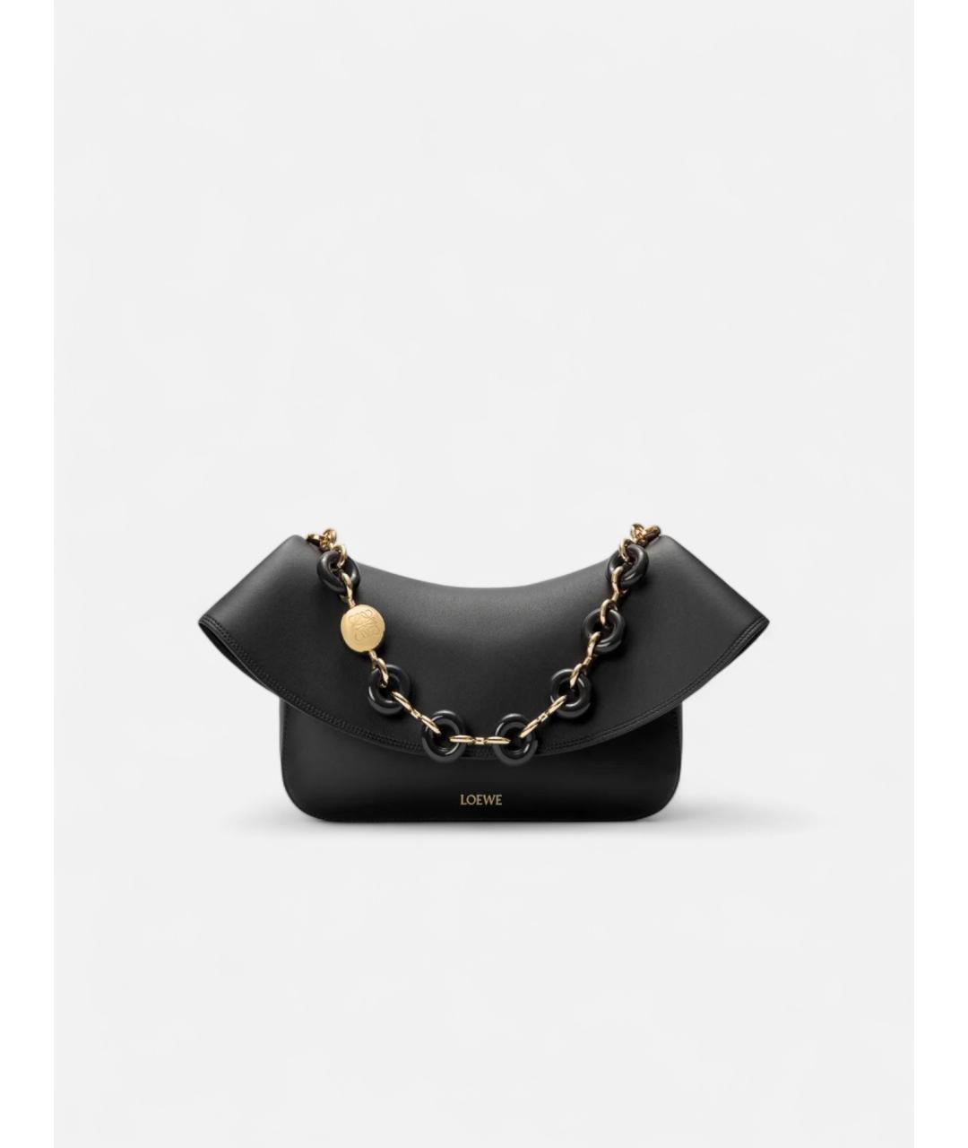 LOEWE Черная кожаная сумка через плечо, фото 5