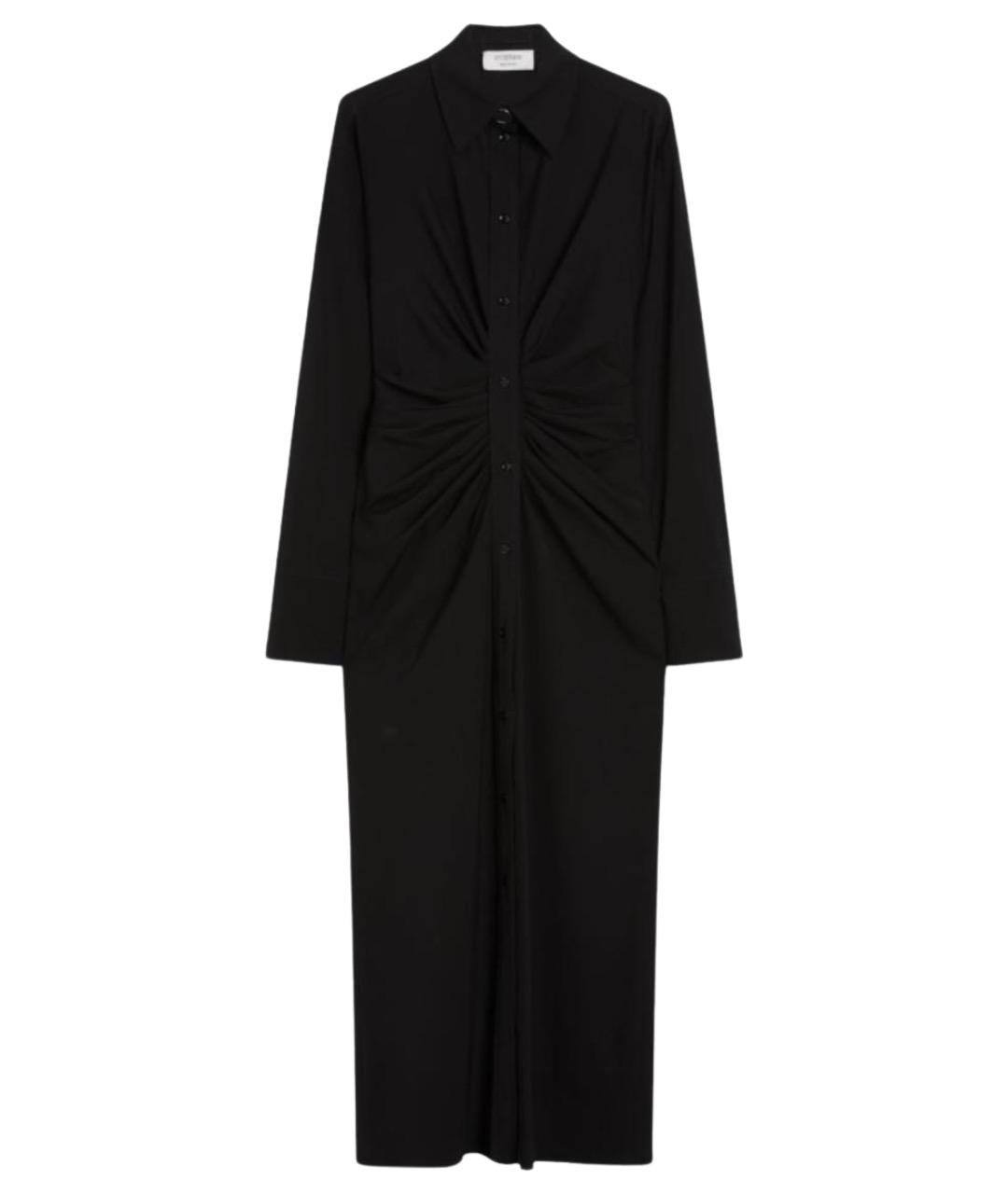 SPORTMAX Черное вискозное повседневное платье, фото 1
