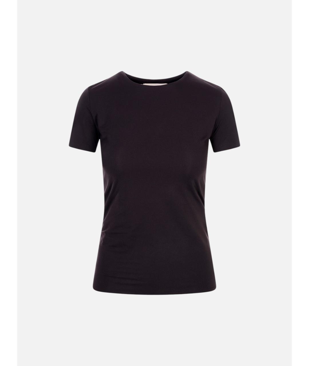 SPORTMAX Черная полиамидовая футболка, фото 3