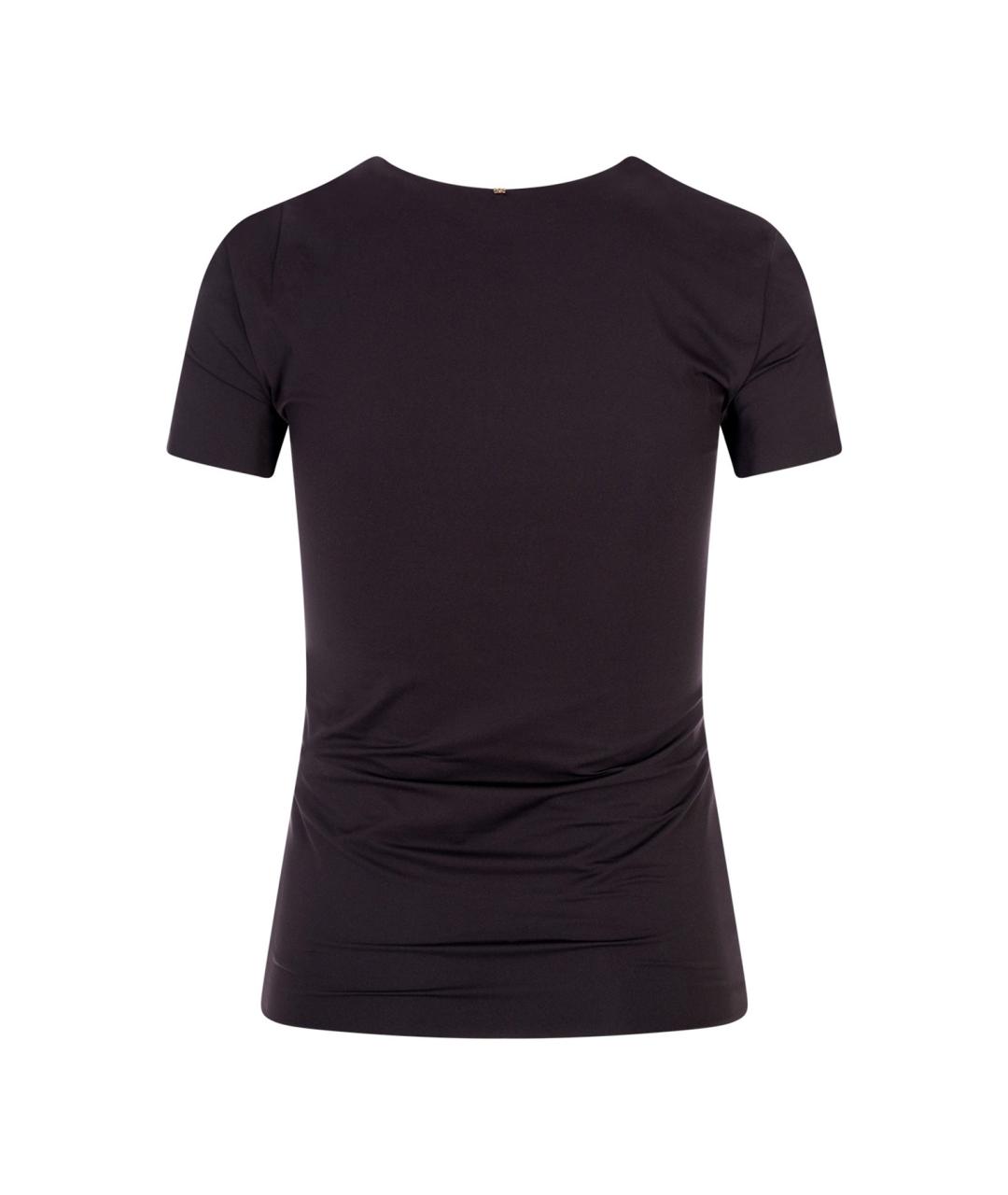 SPORTMAX Черная полиамидовая футболка, фото 2