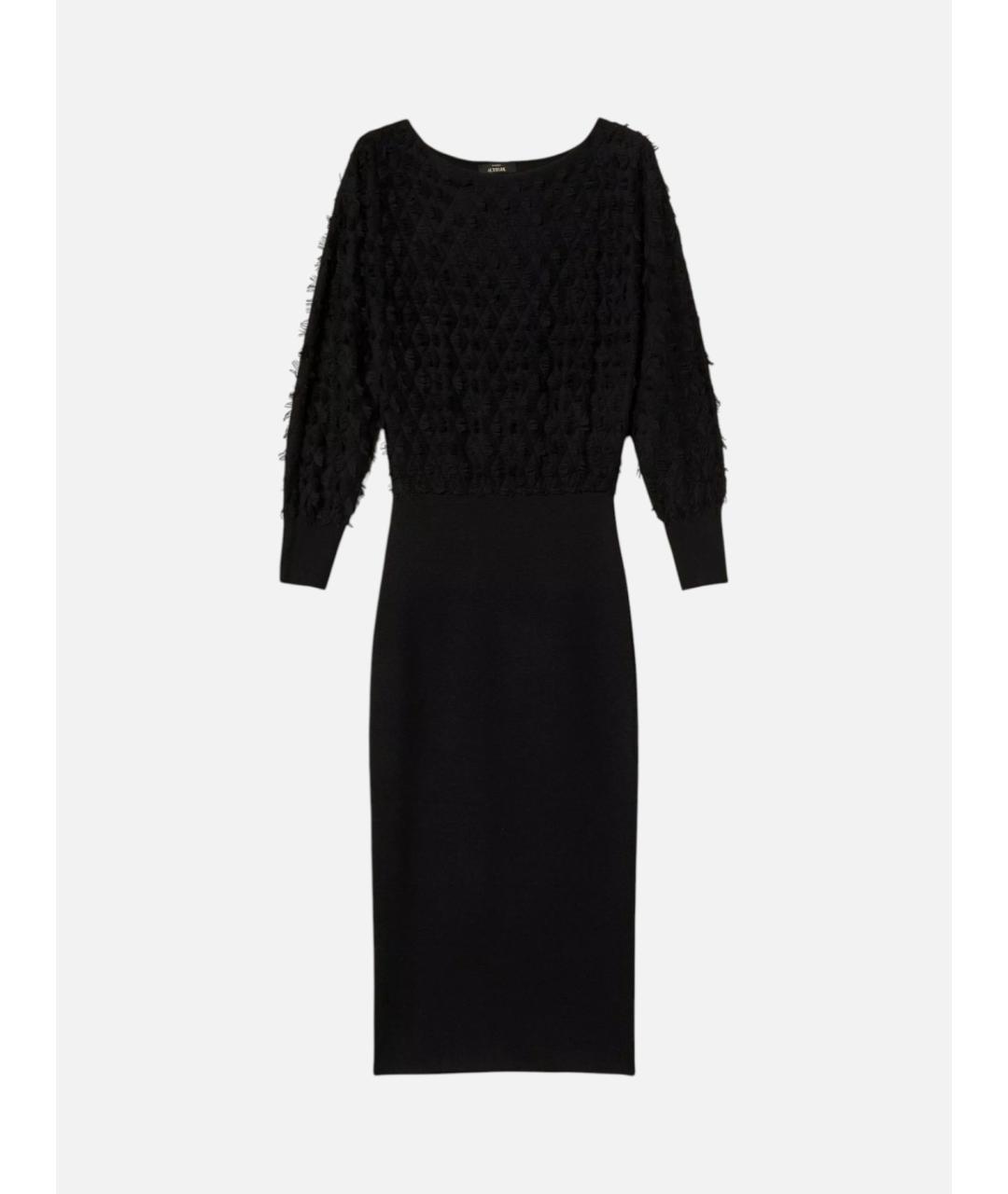 TWIN-SET Черное полиэстеровое повседневное платье, фото 8