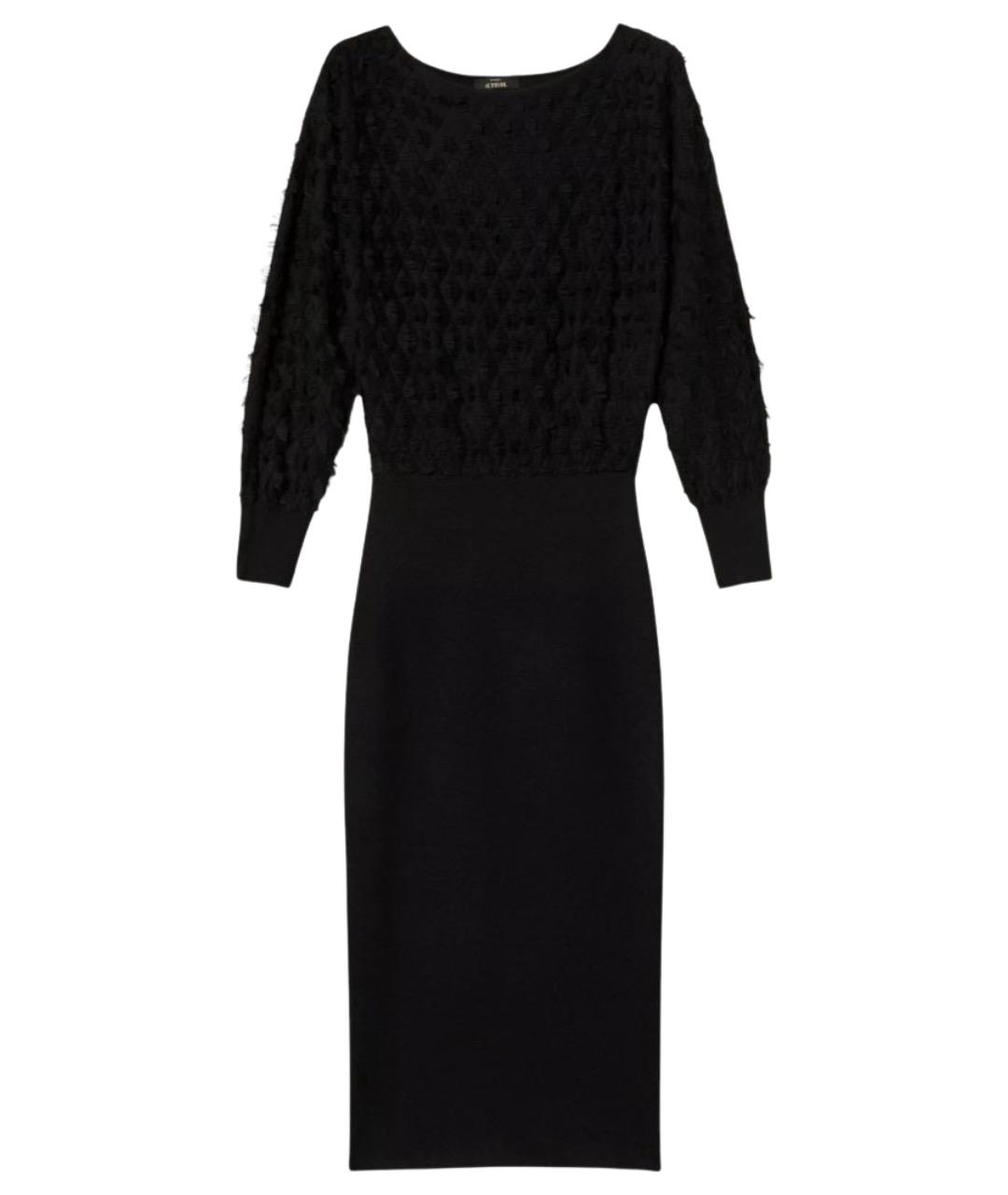 TWIN-SET Черное полиэстеровое повседневное платье, фото 1