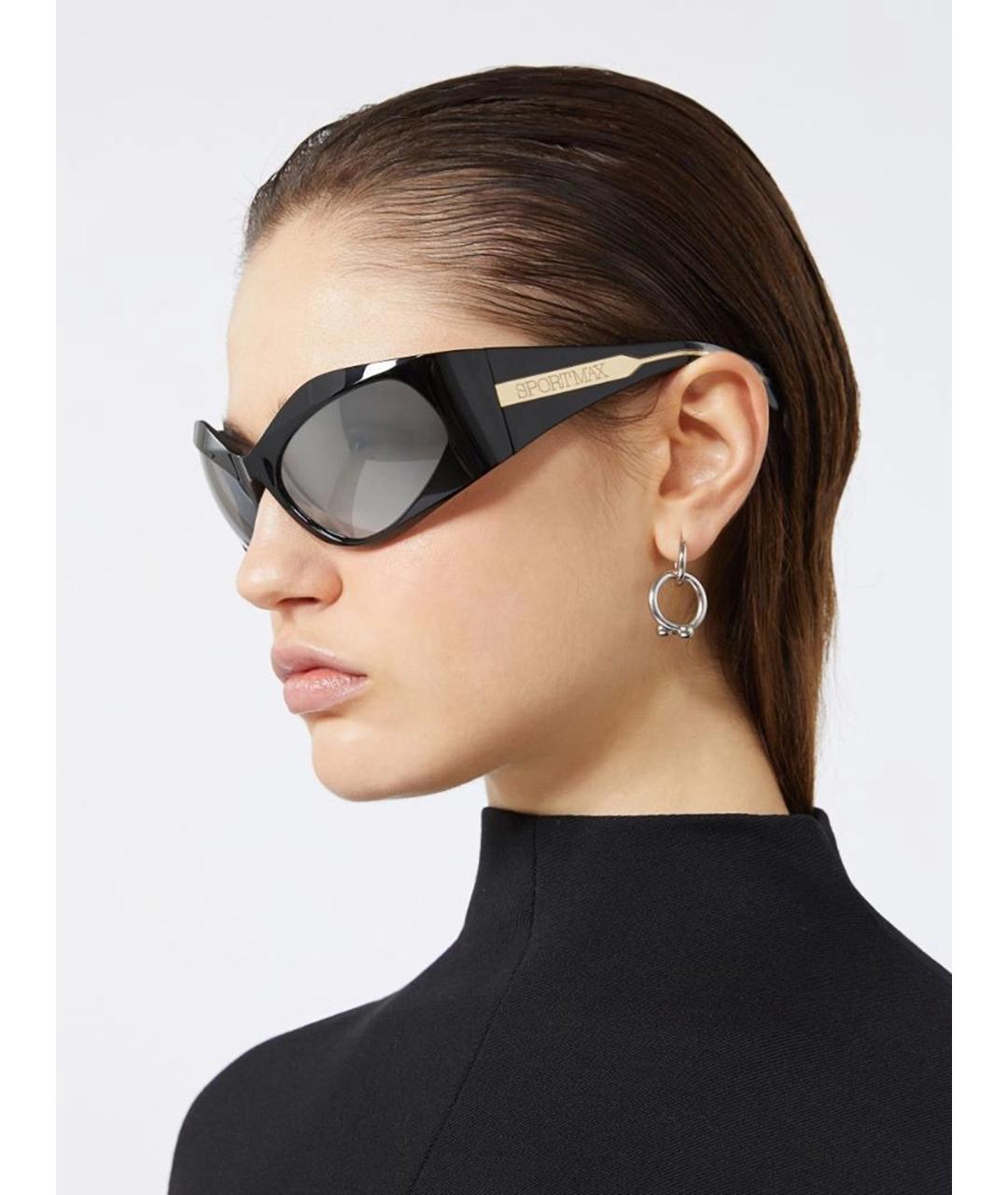 SPORTMAX Черные солнцезащитные очки, фото 4