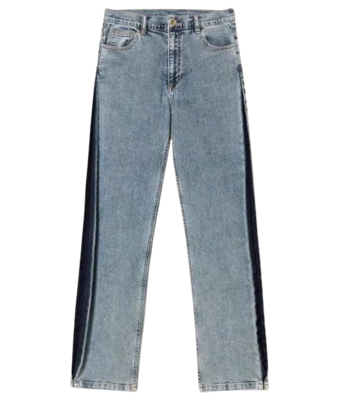 TWIN-SET Синие хлопковые прямые джинсы, фото 1