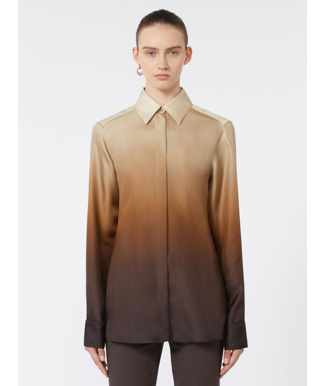 SPORTMAX Мульти шелковая рубашка, фото 4