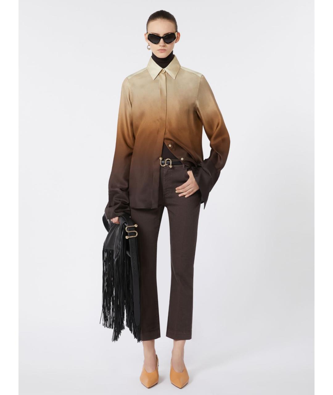 SPORTMAX Мульти шелковая рубашка, фото 2