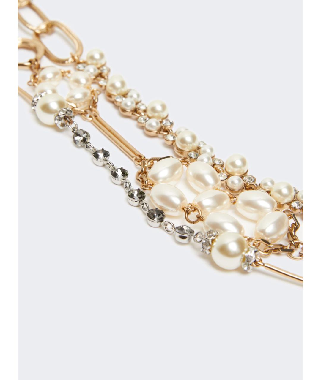 WEEKEND MAX MARA Золотое металлическое колье, фото 3