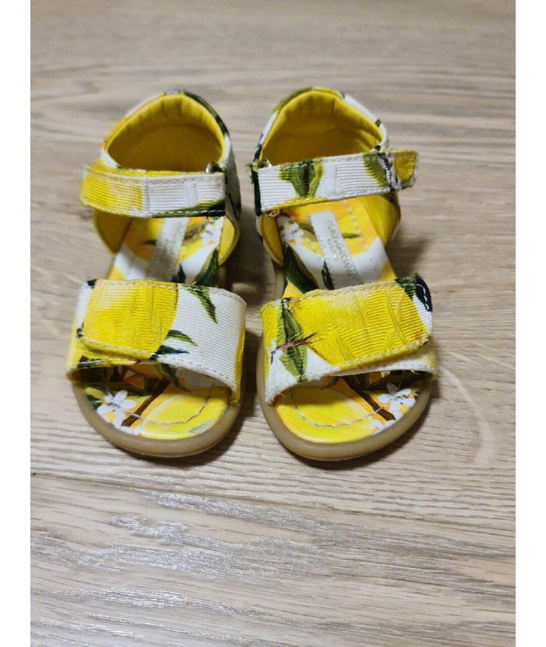 DOLCE&GABBANA Желтые кожаные сандалии и шлепанцы, фото 2