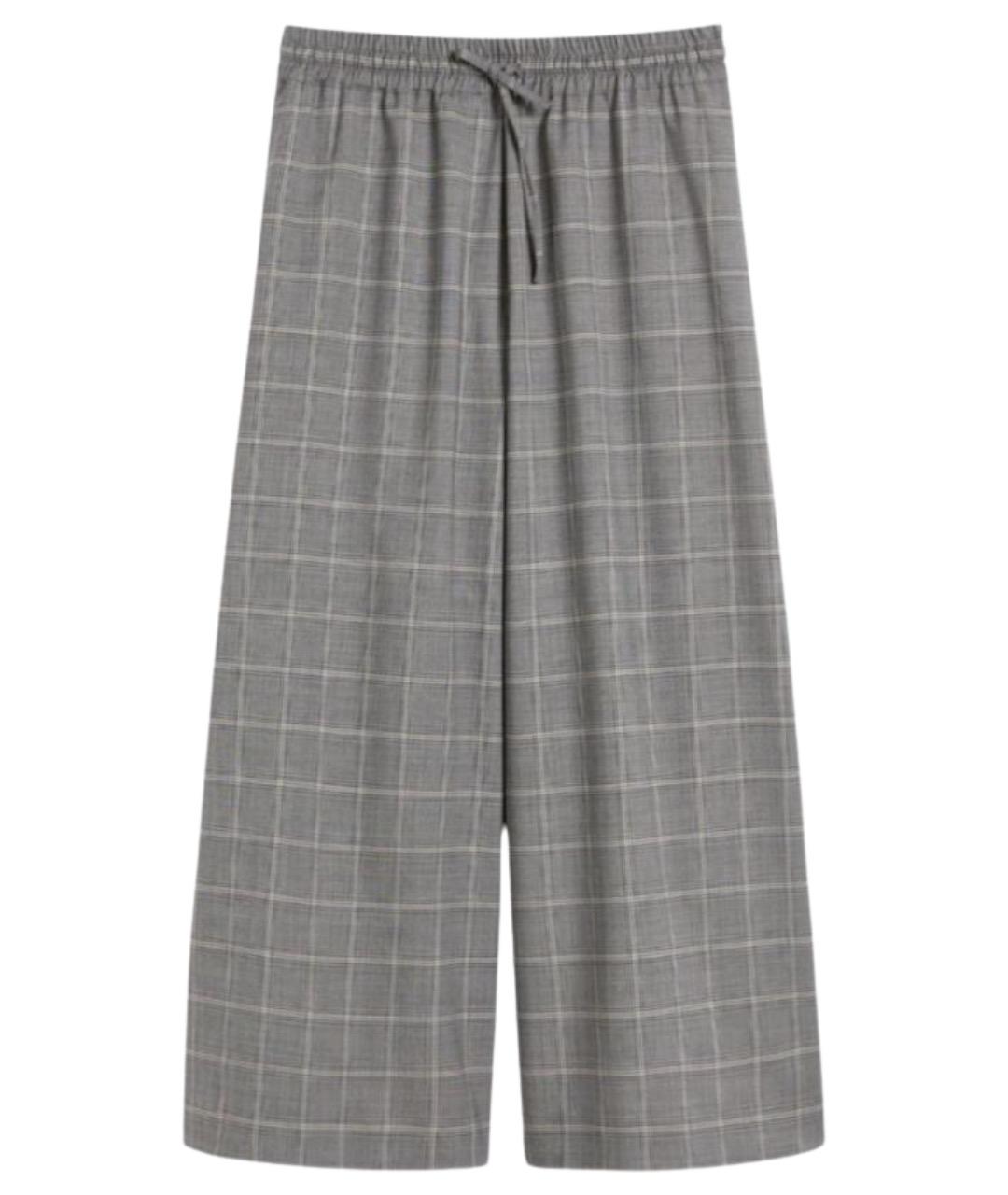 WEEKEND MAX MARA Серые прямые брюки, фото 1