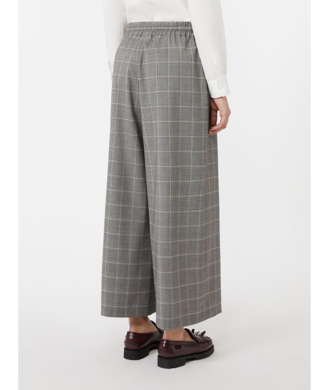 WEEKEND MAX MARA Серые прямые брюки, фото 3