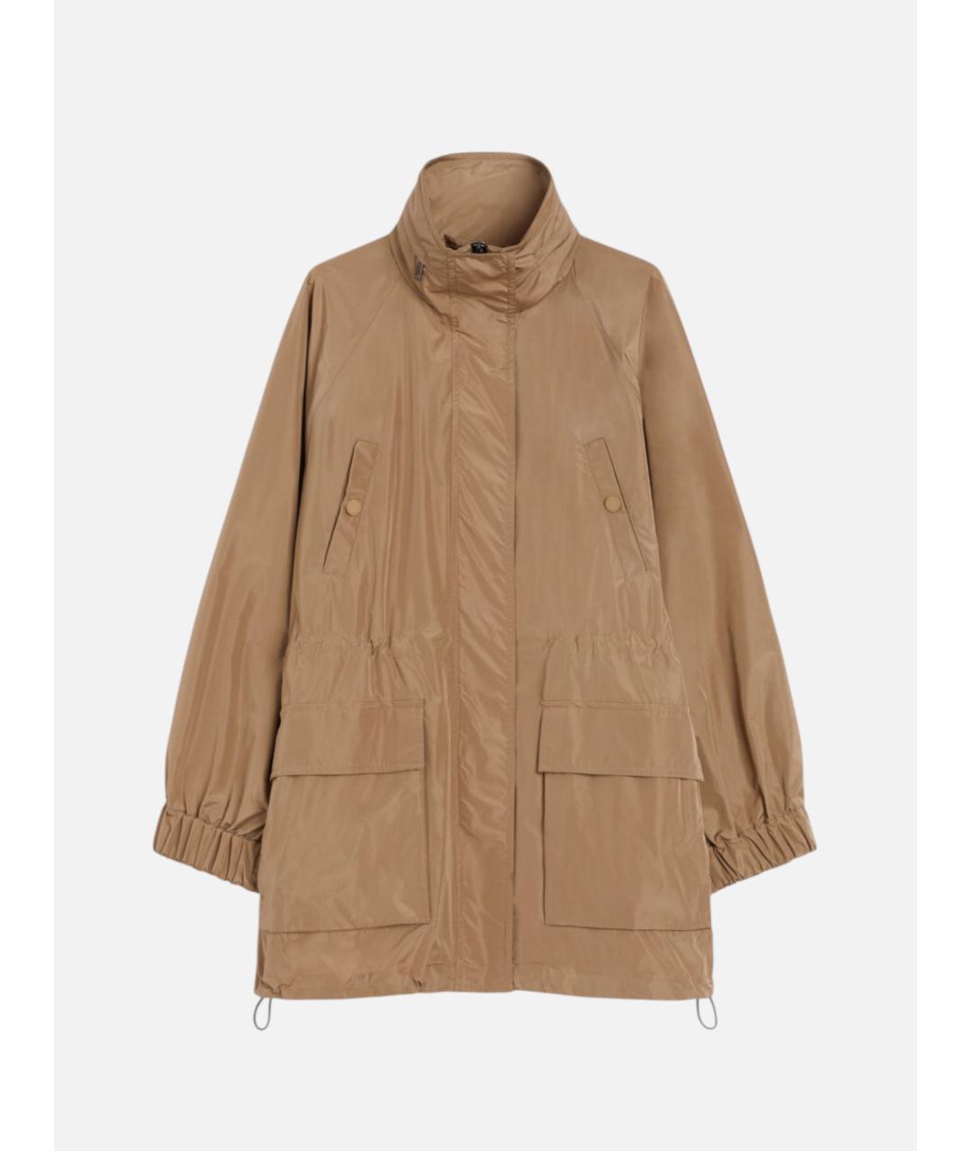 WEEKEND MAX MARA Бежевая полиэстеровая парка, фото 5
