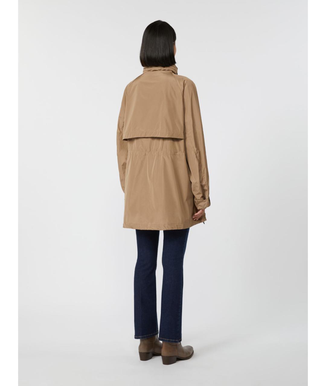 WEEKEND MAX MARA Бежевая полиэстеровая парка, фото 3