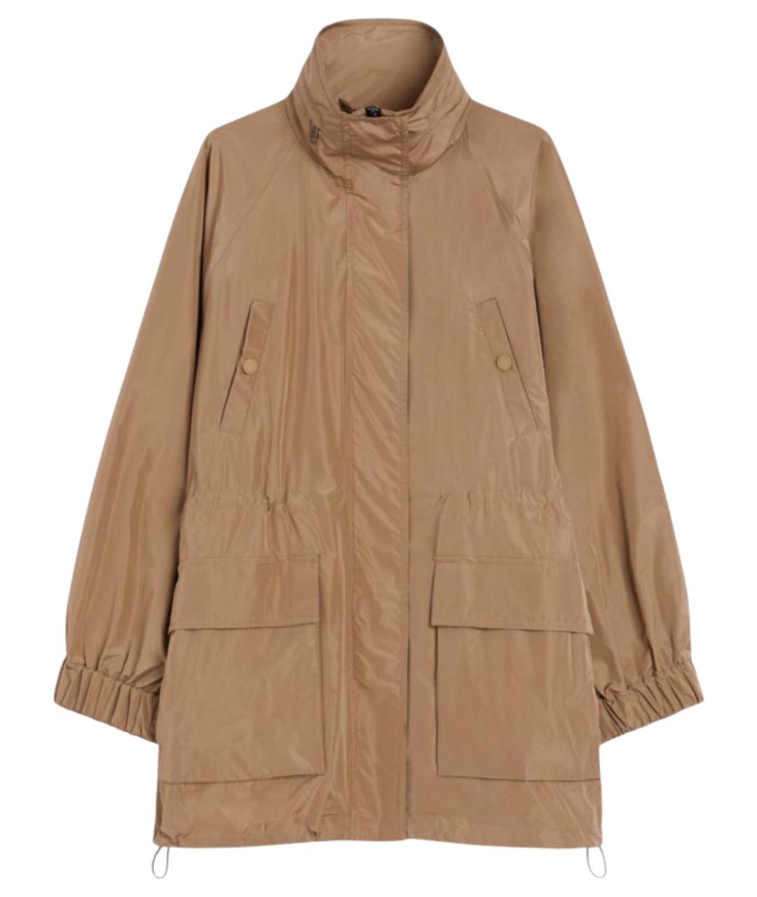 WEEKEND MAX MARA Бежевая полиэстеровая парка, фото 1