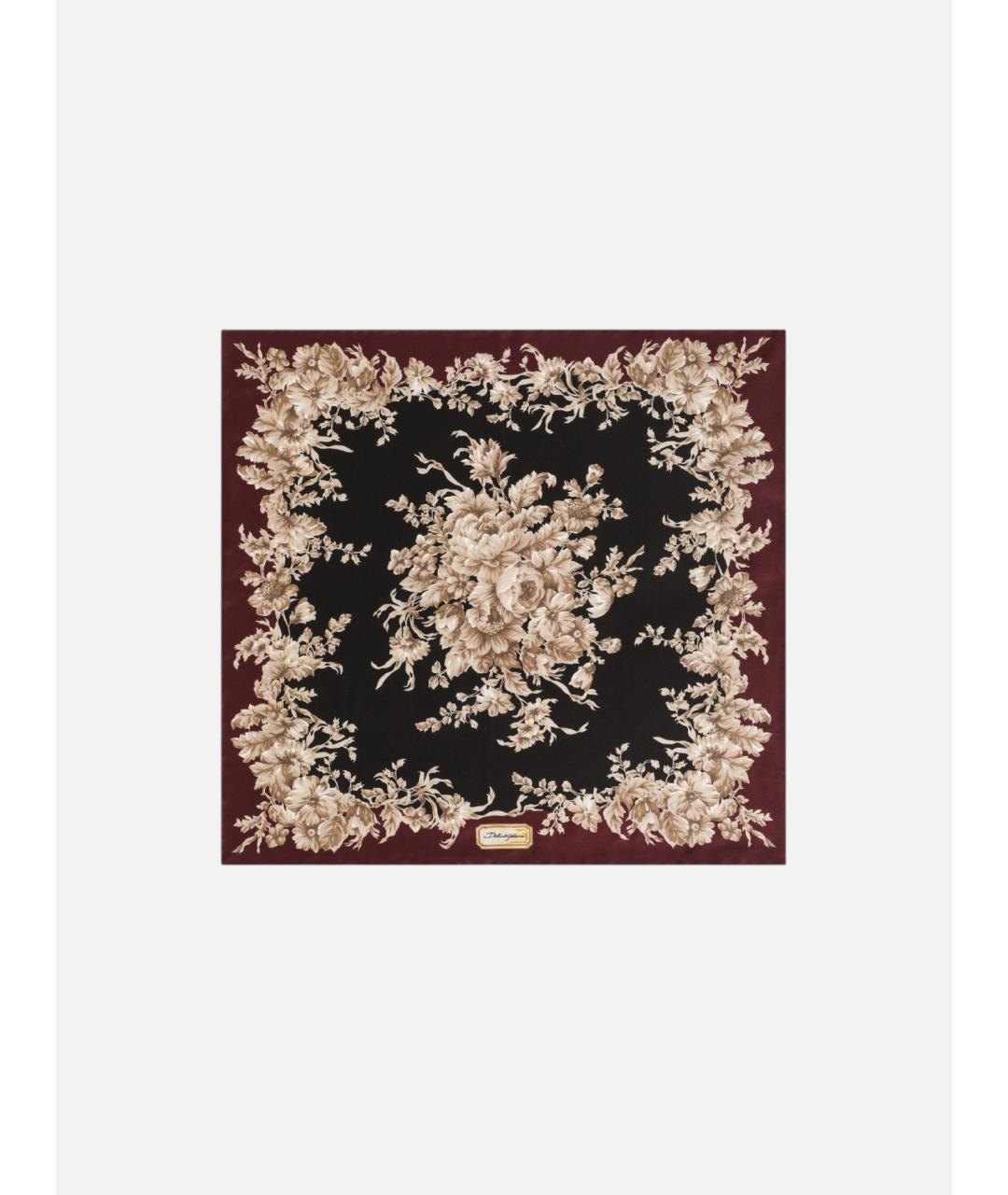 DOLCE&GABBANA Мульти шелковый платок, фото 3