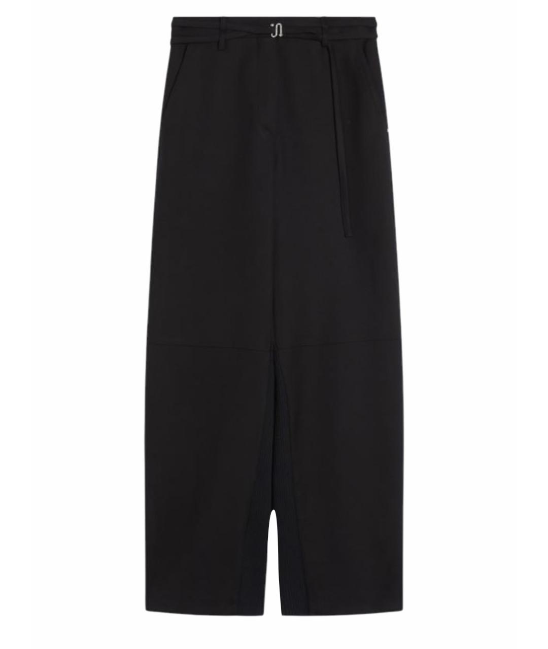 SPORTMAX Черные хлопковые брюки широкие, фото 1