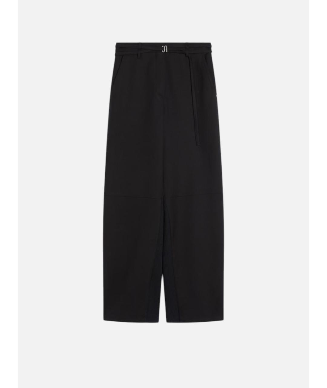 SPORTMAX Черные хлопковые брюки широкие, фото 6