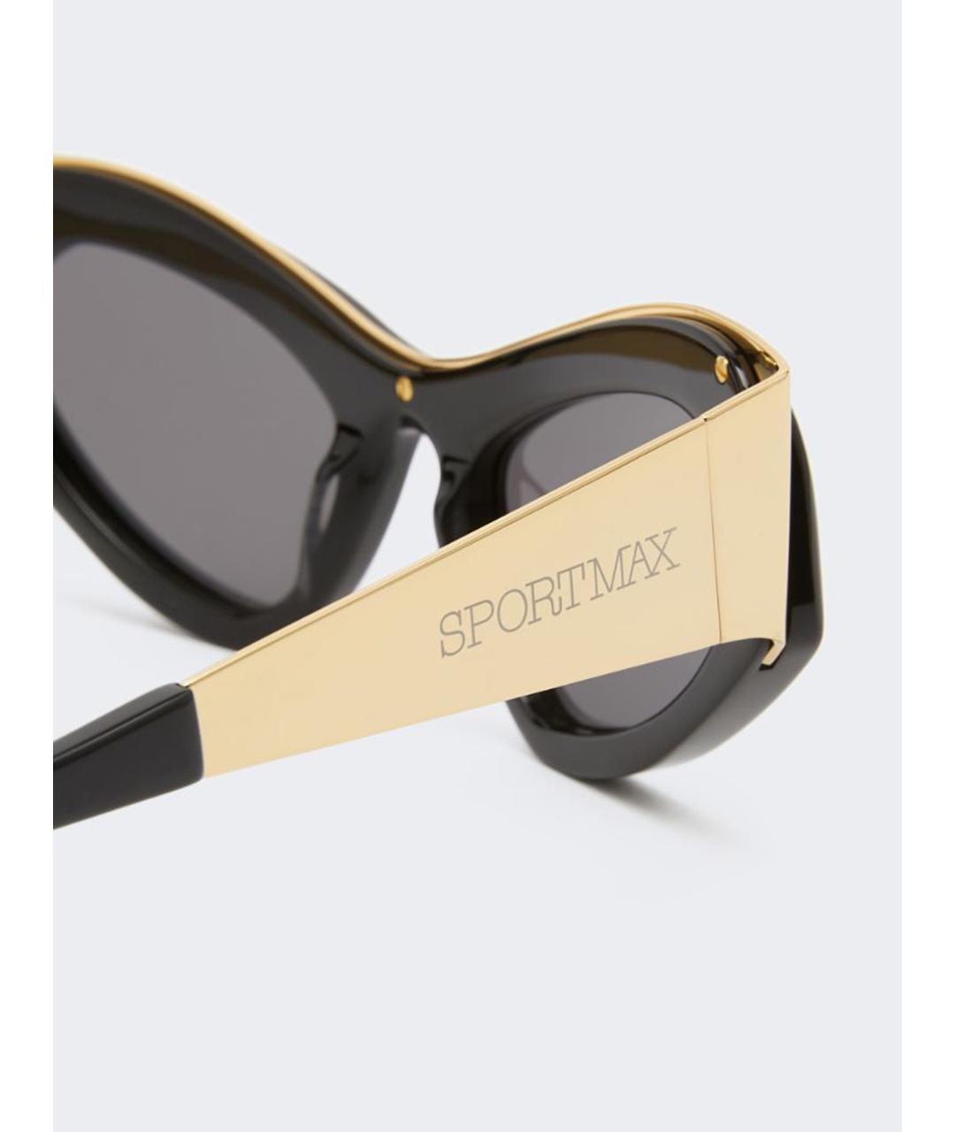 SPORTMAX Черные солнцезащитные очки, фото 3