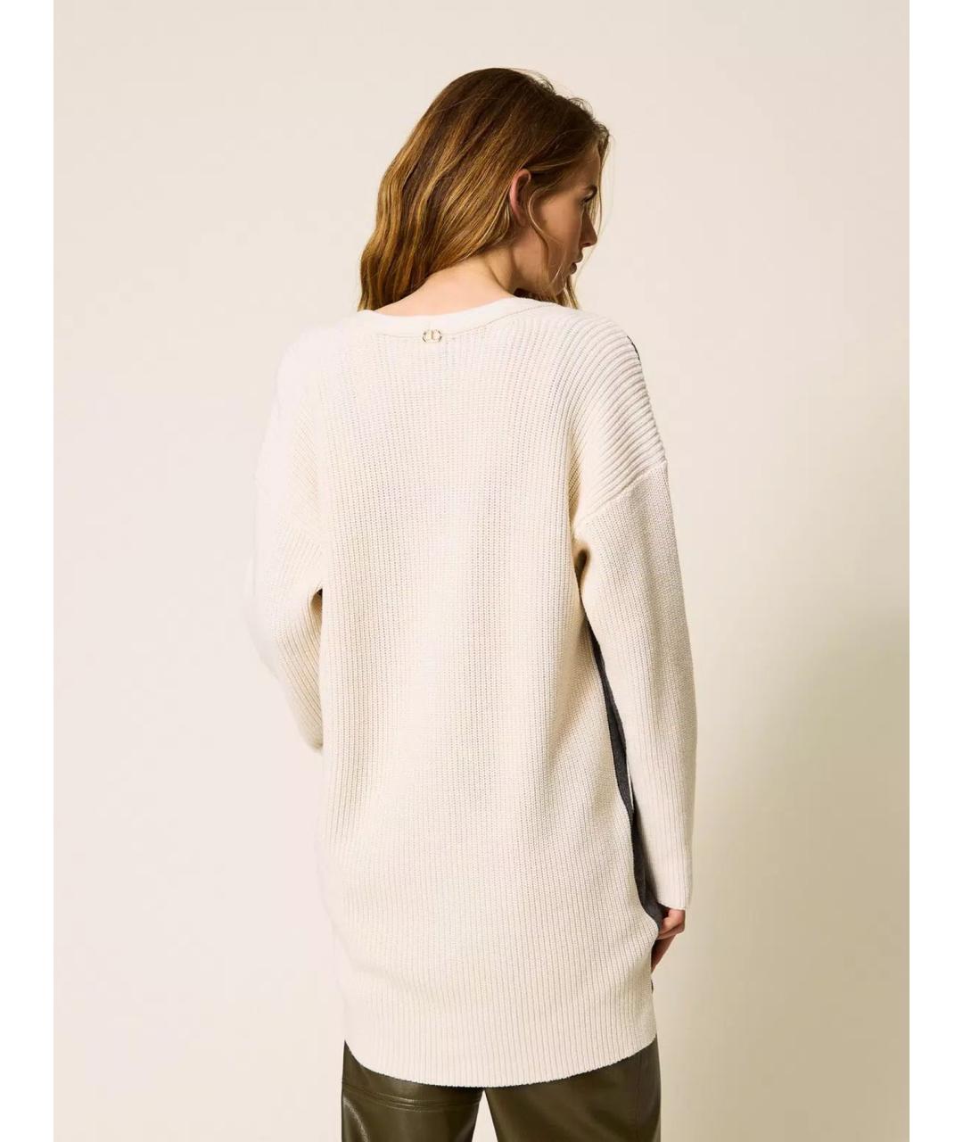 TWIN-SET Мульти шерстяной кардиган, фото 4