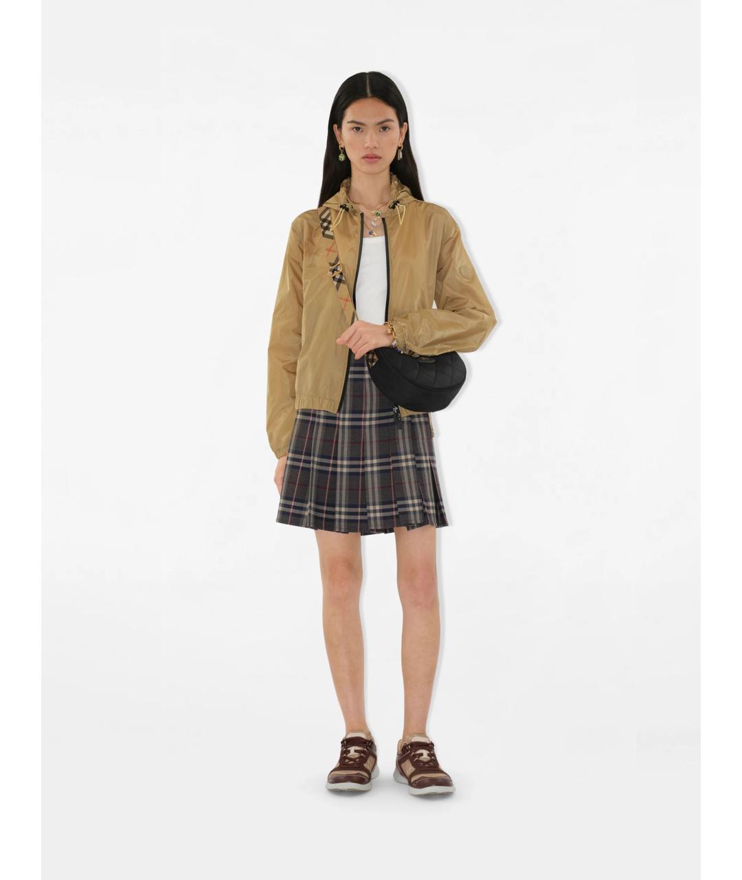 BURBERRY Черная синтетическая сумка через плечо, фото 3