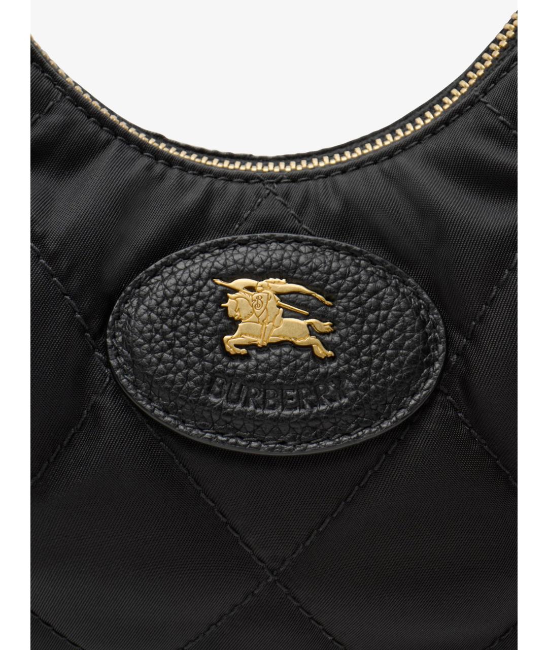 BURBERRY Черная синтетическая сумка через плечо, фото 6